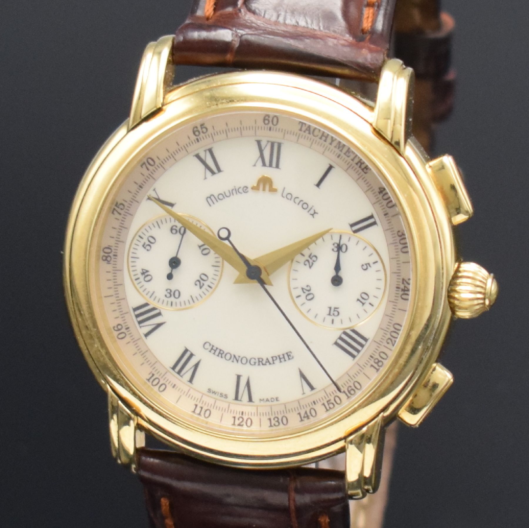 Detail a: MAURICE LACROIX feiner & seltener Armbandchronograph aus der Masterpiece Collection Referenz 83753-7101, Handaufzug, ausverkauftes, auf weltweit 220 ...