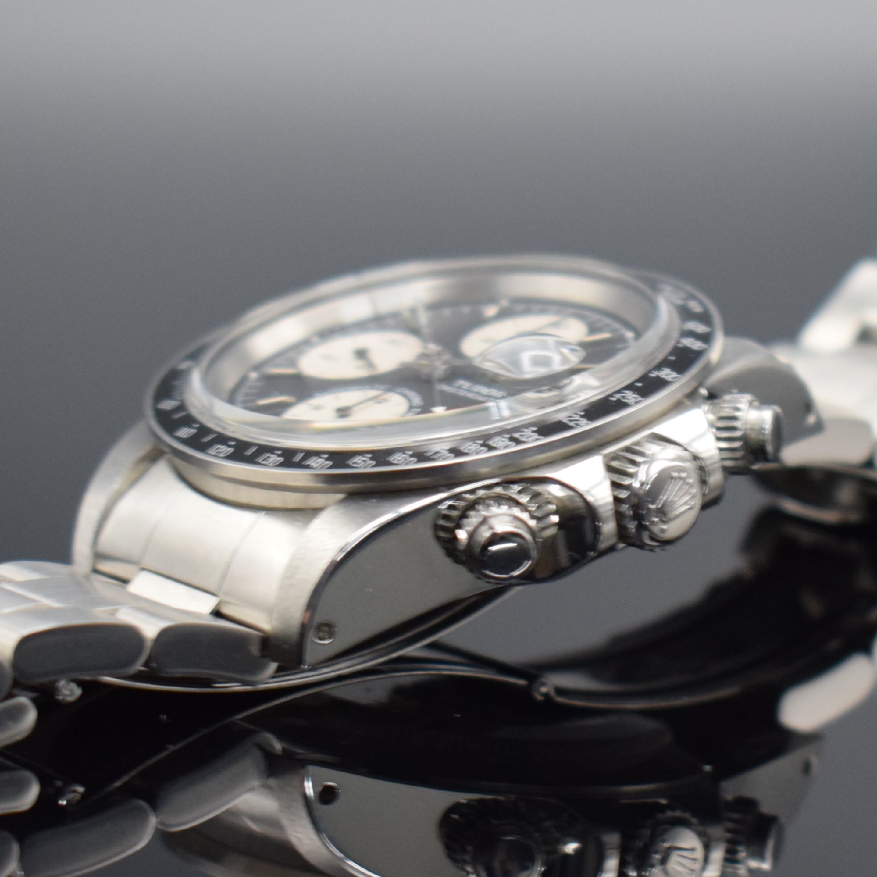 Detail c: TUDOR Oysterdate Armbandchronograph Chrono- Time "Big Block" Referenz 79160 mit original Etui & Papieren, Automatik, massives orig. Rolex ...