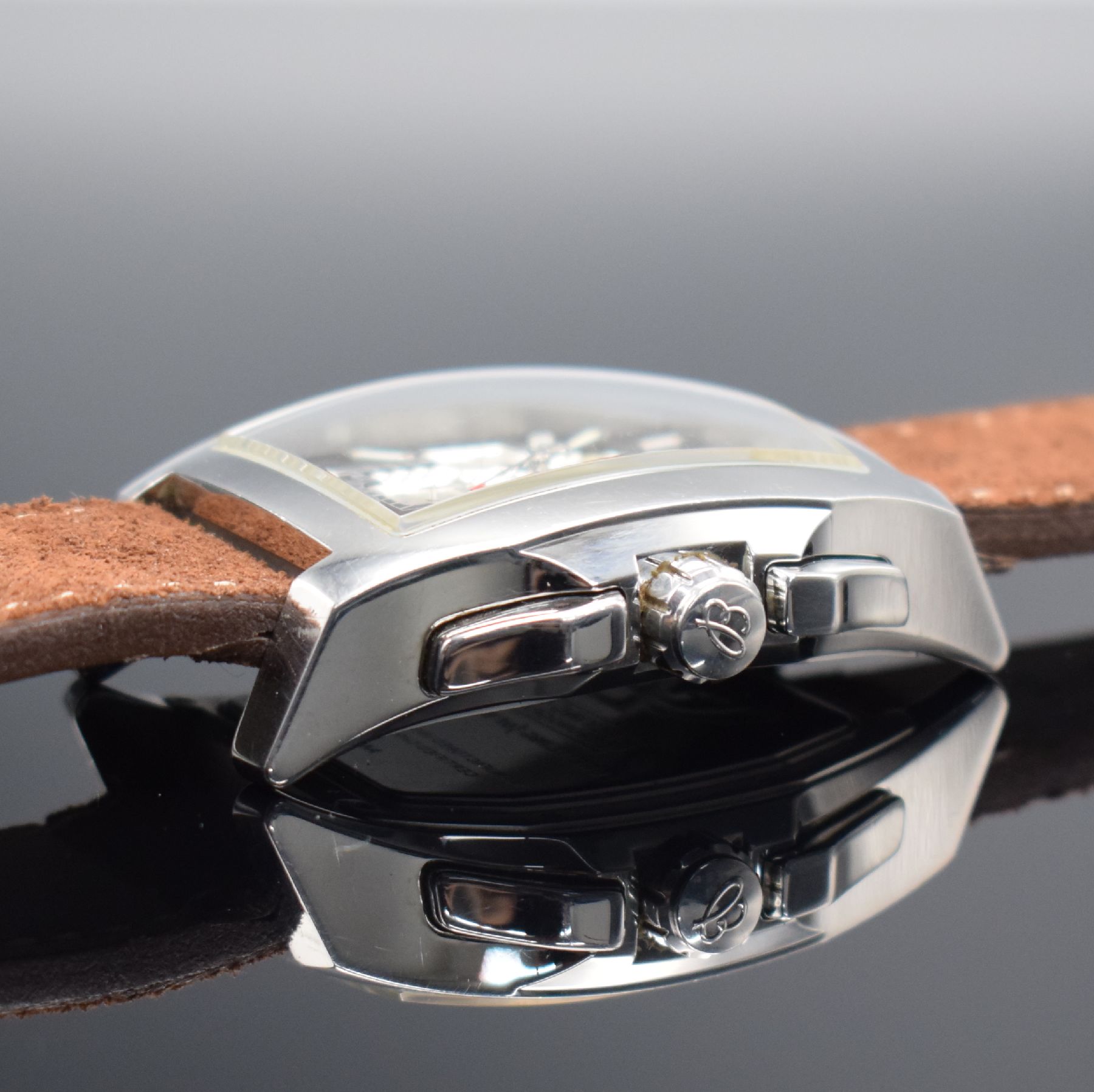 Detail c: BREITLING for Bentley Armbandchronograph Flying B Referenz A44365-1012, Automatik, Chronometer in Edelstahl inkl. neutr. Lederband, Boden 8-fach ...
