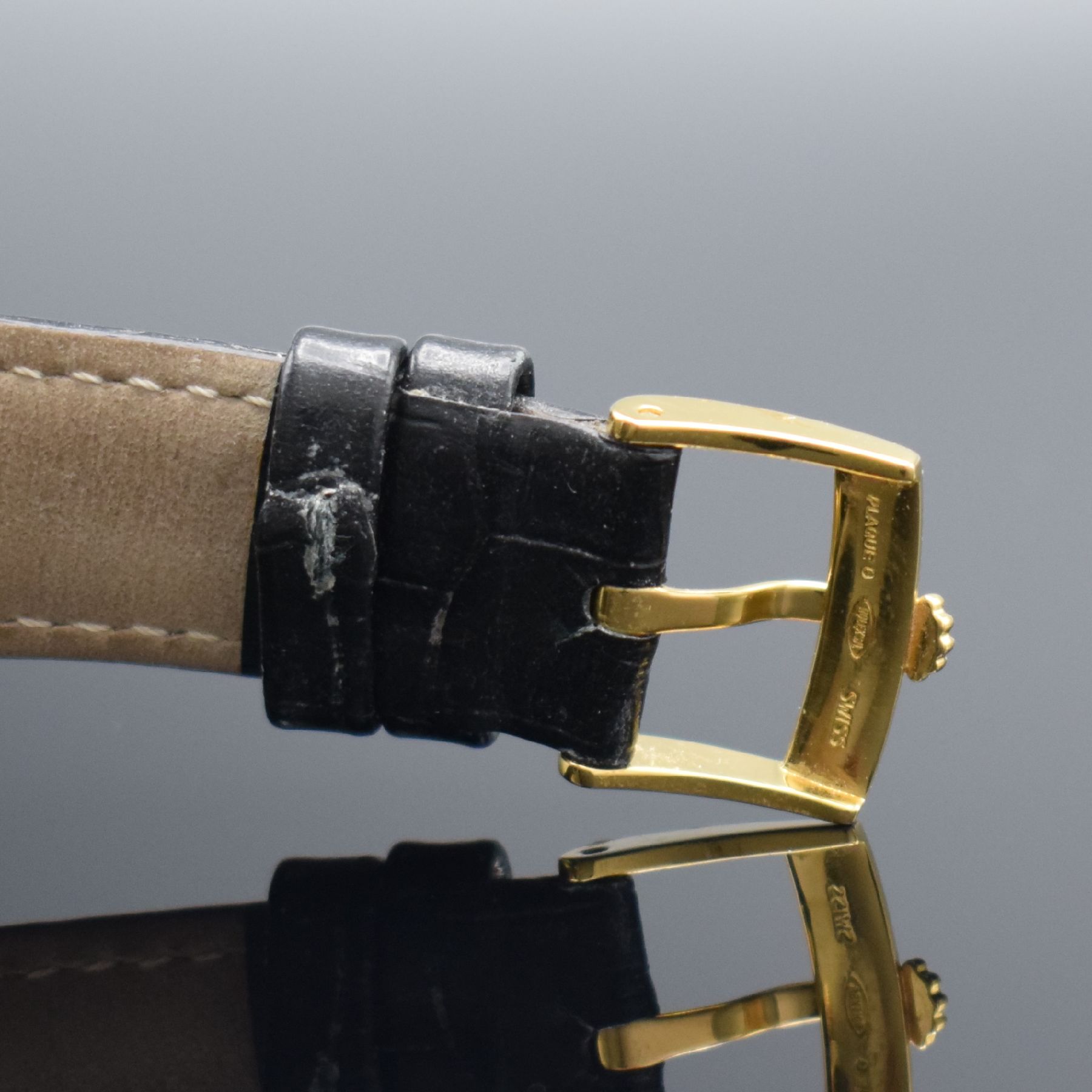 Detail e: ROLEX Zephyr seltene Herrenarmbanduhr, Schweiz lt. Bodenstempel 4. Quartal 1957, Automatik, Ref. 6582, Chronometer der Superlative in Edelstahl/Gold, ...