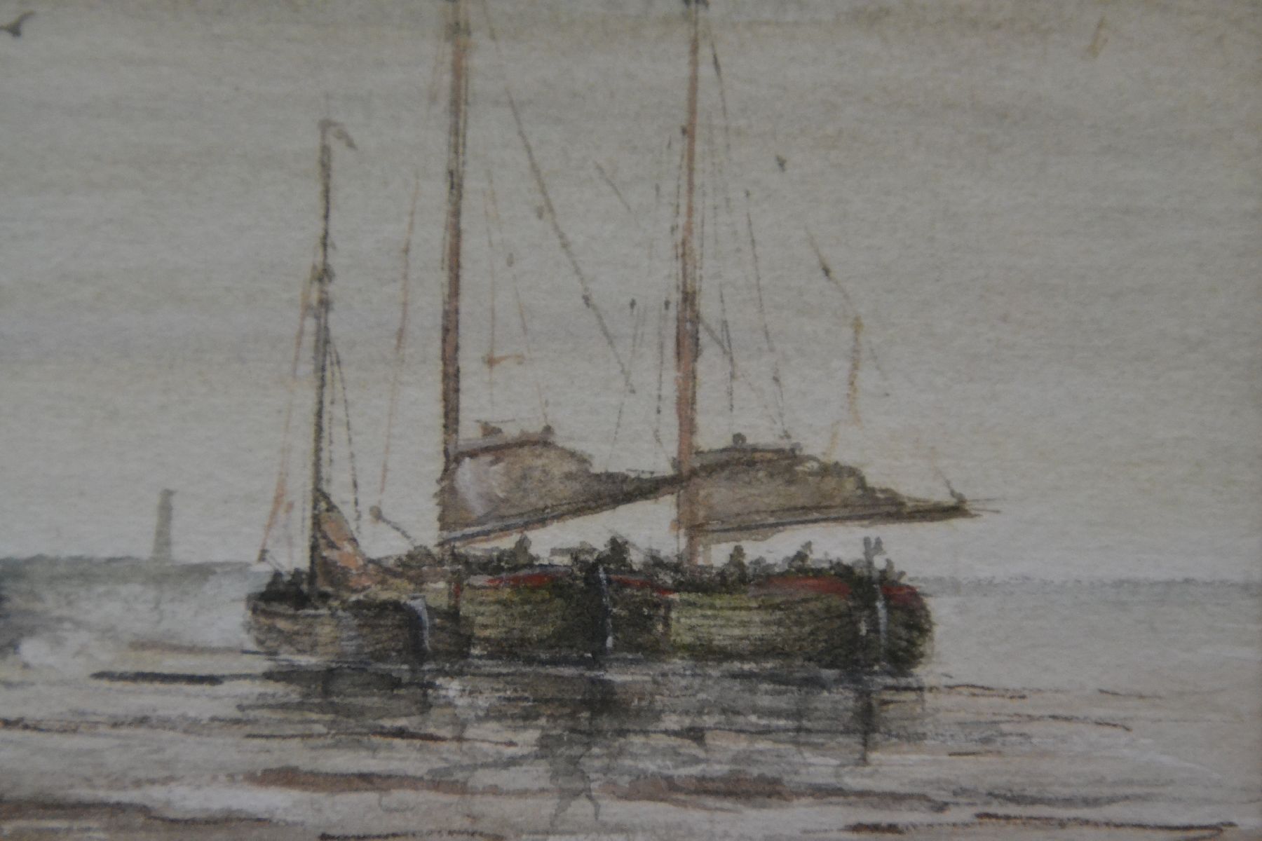 Detail d: Hendrik Willem Mesdag, 1831 Groningen-1915 Den Haag, bedeutendster Vertreter der eigenständigen impressionistischen Haager Schule, hier: ...