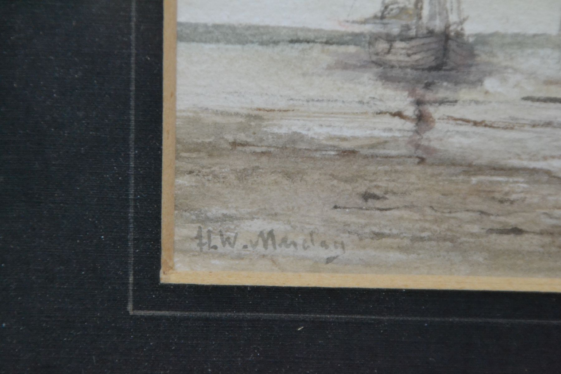 Detail e: Hendrik Willem Mesdag, 1831 Groningen-1915 Den Haag, bedeutendster Vertreter der eigenständigen impressionistischen Haager Schule, hier: ...