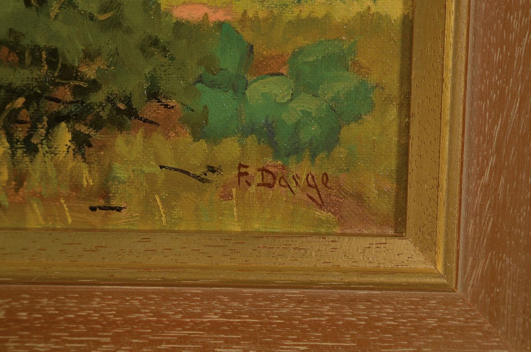 Detail a: Fred Darge, 1900 Hamburg-1978 Dallas/Texas, Wildpferde in der Prärie, rückseitig betitelt: Sadle Horses, Evening, U Lazy S Ranch Post Texas, ...