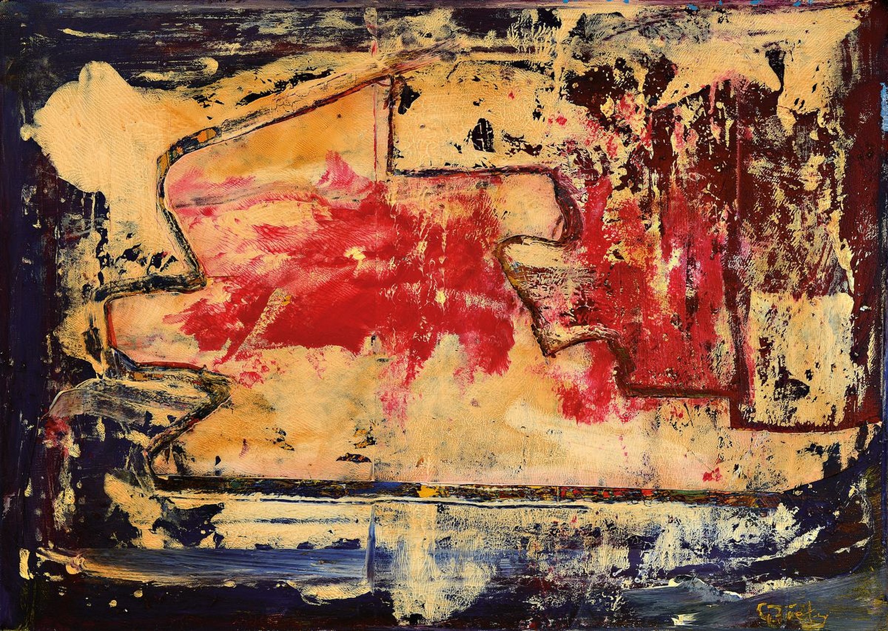 Gerhard Fietz, 1910 Breslau-1997 Göddingen, Mitbegründer der Künstlergruppe ZEN 49, stellte auf zahlreichen intern. und nat. Ausstellungen aus und ...