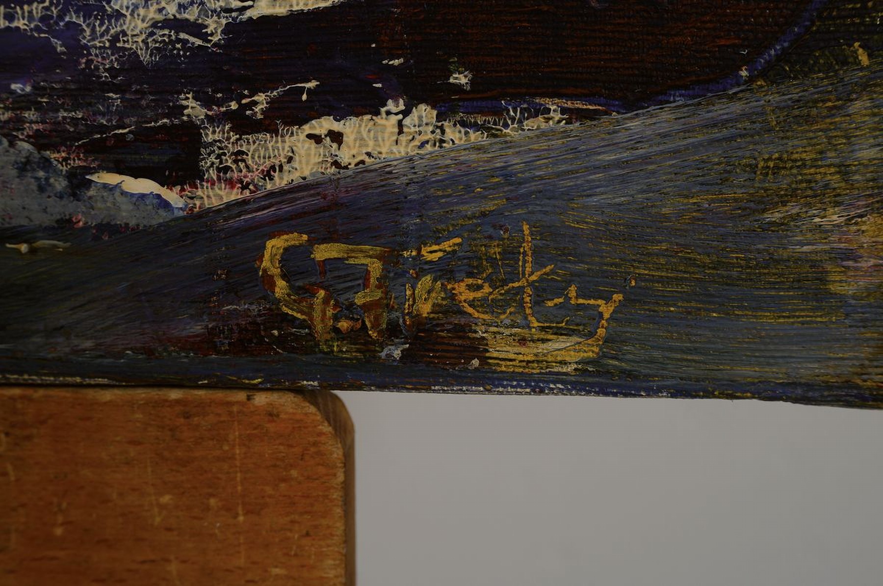 Detail c: Gerhard Fietz, 1910 Breslau-1997 Göddingen, Mitbegründer der Künstlergruppe ZEN 49, stellte auf zahlreichen intern. und nat. Ausstellungen aus und ...