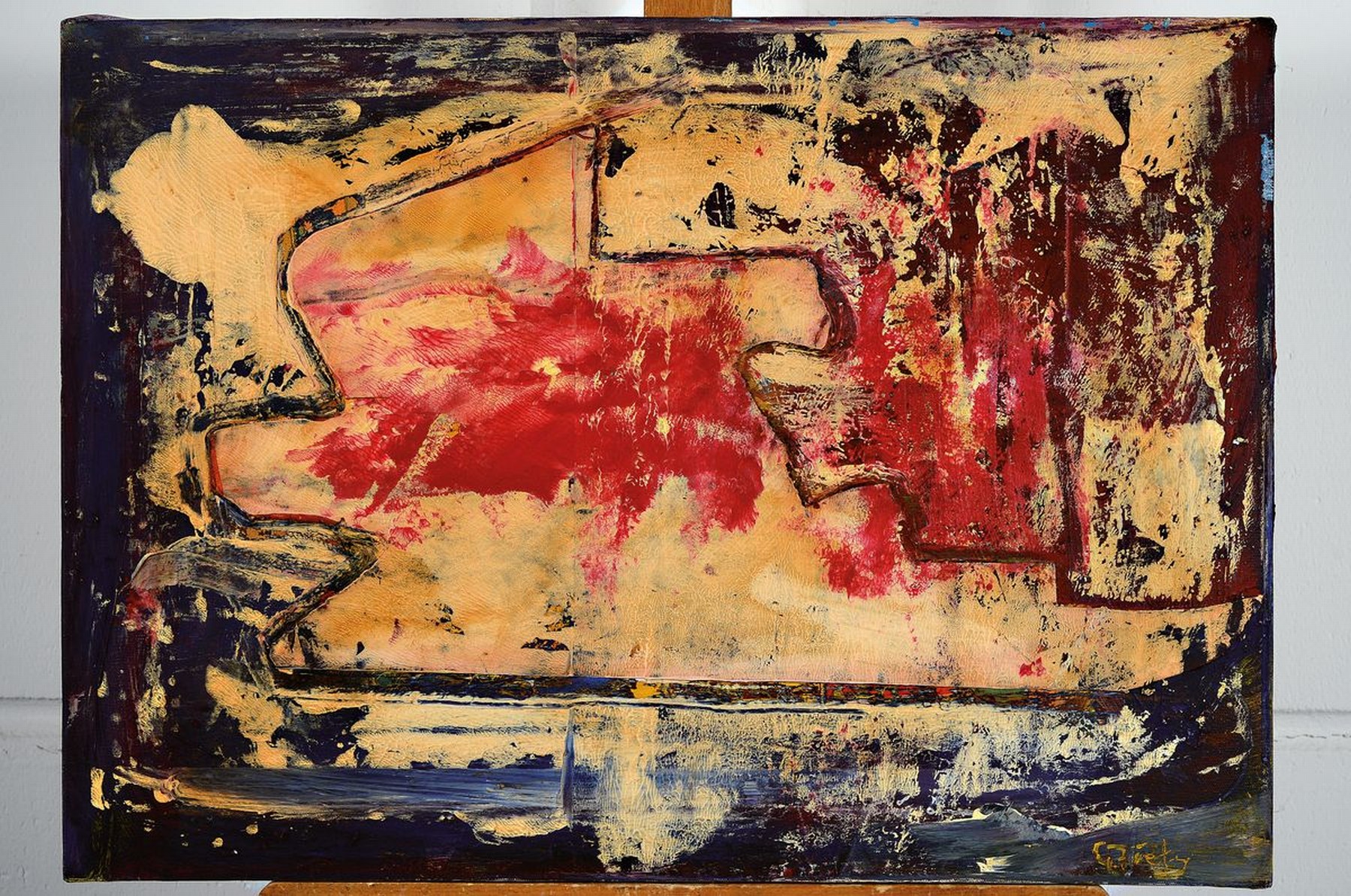 Detail k: Gerhard Fietz, 1910 Breslau-1997 Göddingen, Mitbegründer der Künstlergruppe ZEN 49, stellte auf zahlreichen intern. und nat. Ausstellungen aus und ...