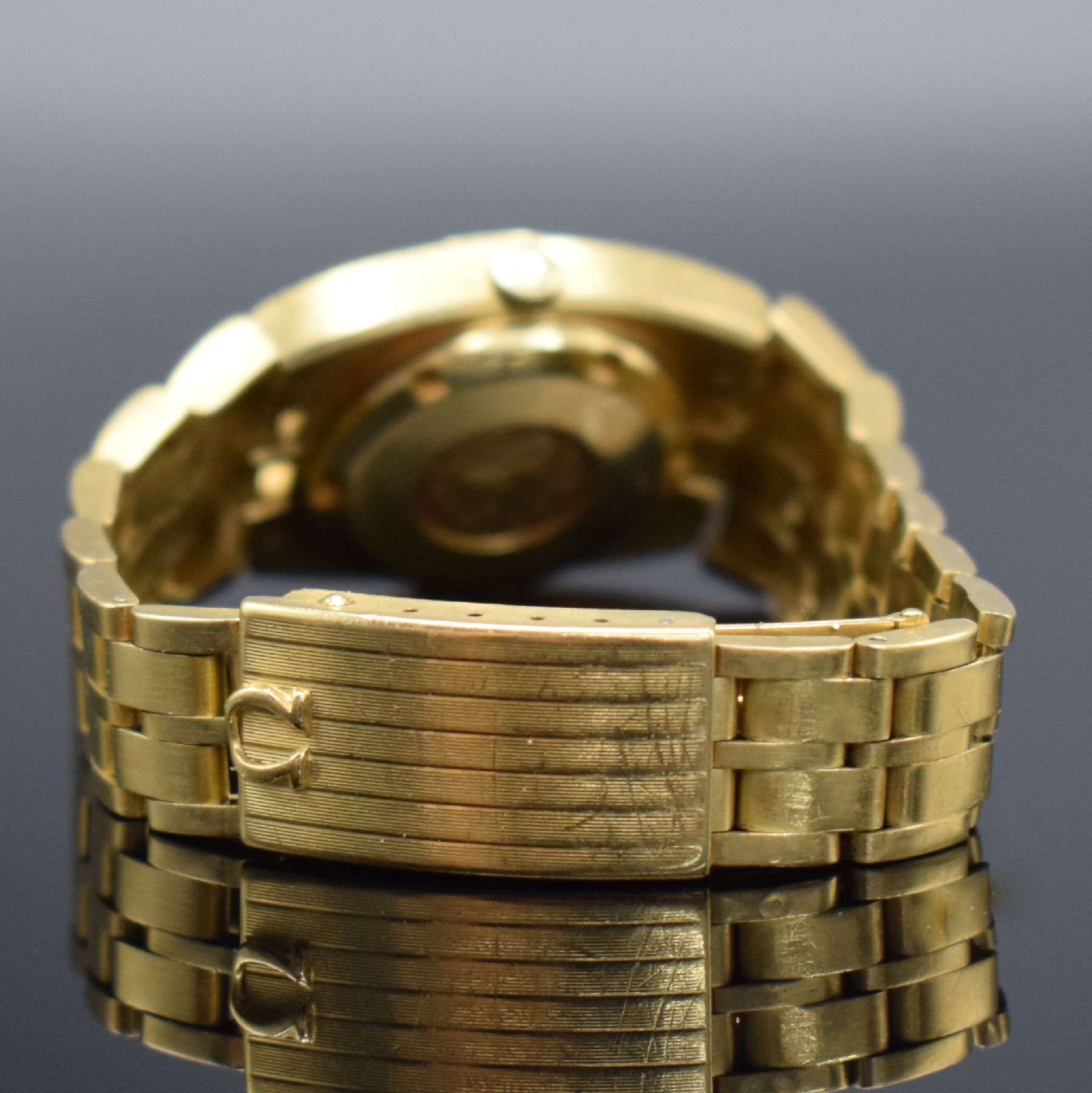 Detail d: OMEGA Constellation "Kim Il-Sung" sehr seltene Damenarmbanduhr in GG 750/000 Referenz 568.0014, Schweiz um 1975, Automatik, schweres ...