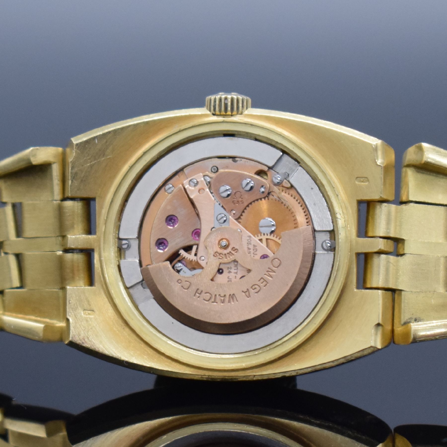 Detail g: OMEGA Constellation "Kim Il-Sung" sehr seltene Damenarmbanduhr in GG 750/000 Referenz 568.0014, Schweiz um 1975, Automatik, schweres ...