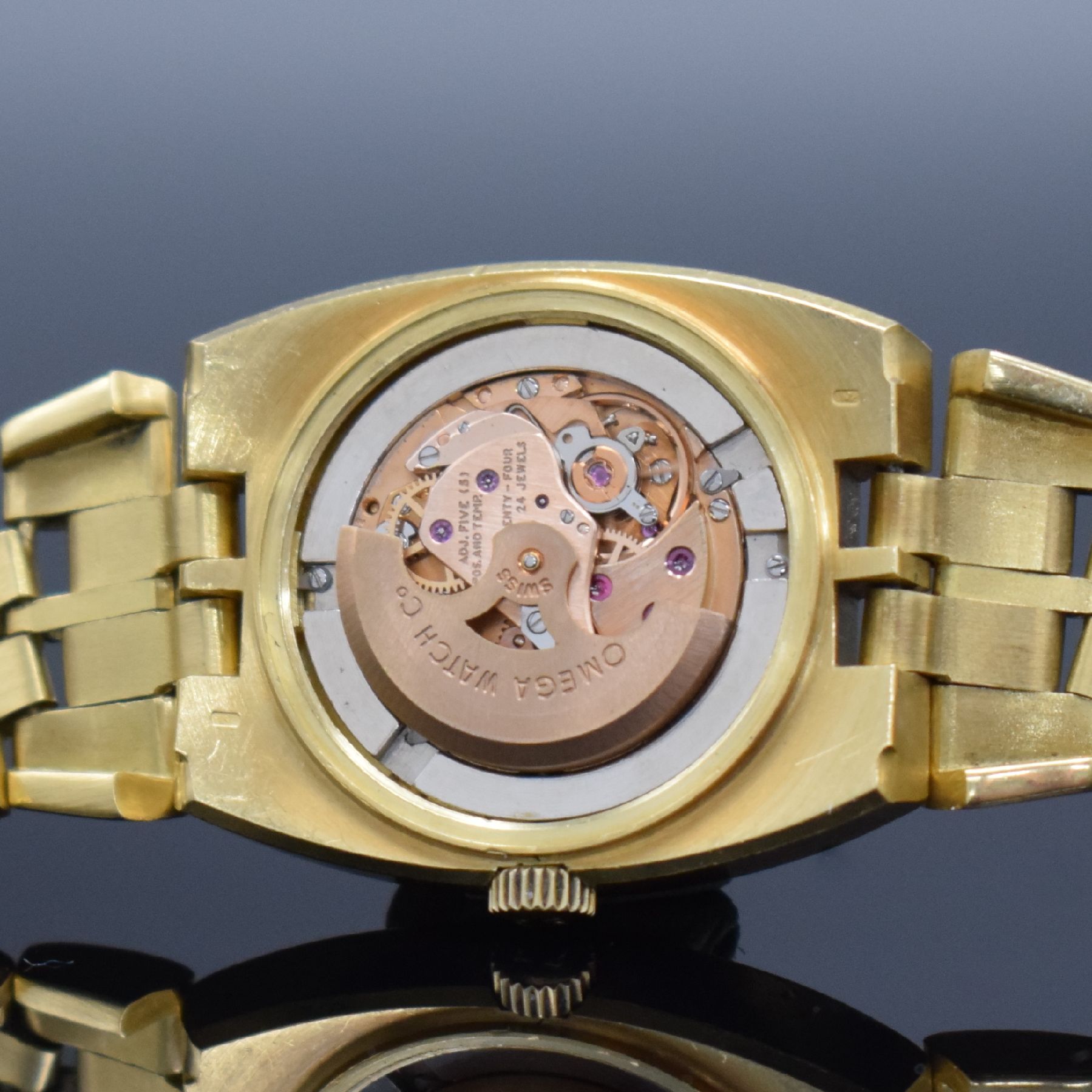 Detail h: OMEGA Constellation "Kim Il-Sung" sehr seltene Damenarmbanduhr in GG 750/000 Referenz 568.0014, Schweiz um 1975, Automatik, schweres ...