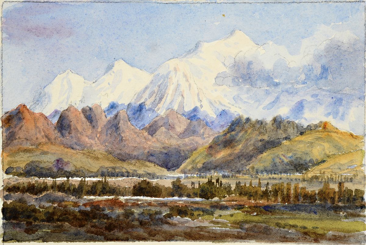 Detail a: Zuschreibung: Charles Gilbert Heathcote, 1841-1913, 3 kleine Aquarelle auf Büttenpapier, ca. 12x18cm; 12x18cm; 18x20cm, versch. ...