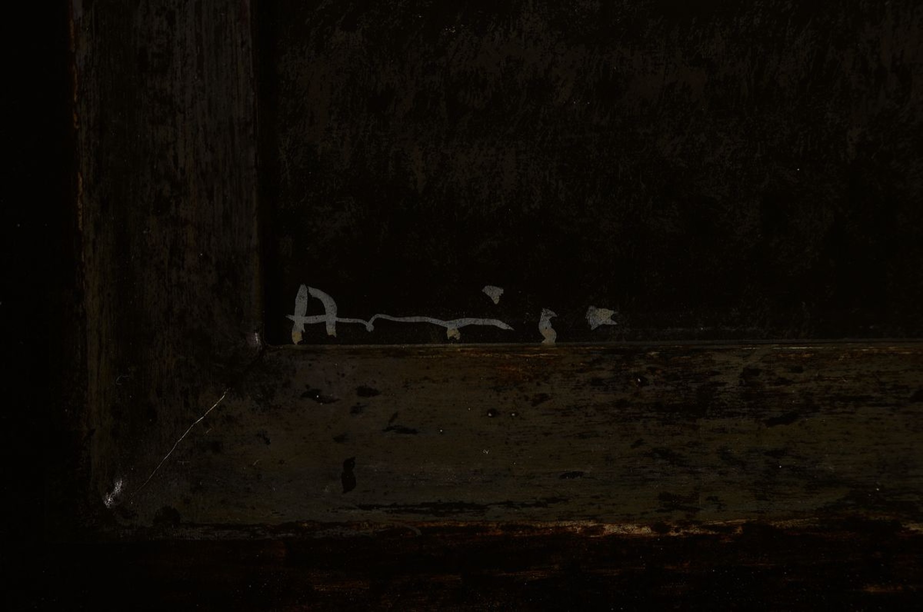 Detail g: Arrigo Wittler, 1918 Heeven - 2004 Worpswede , Studium an der Akademie München, sonnenbeschienene norddeutsche Landschaft, gewagte Aufteilung des ...