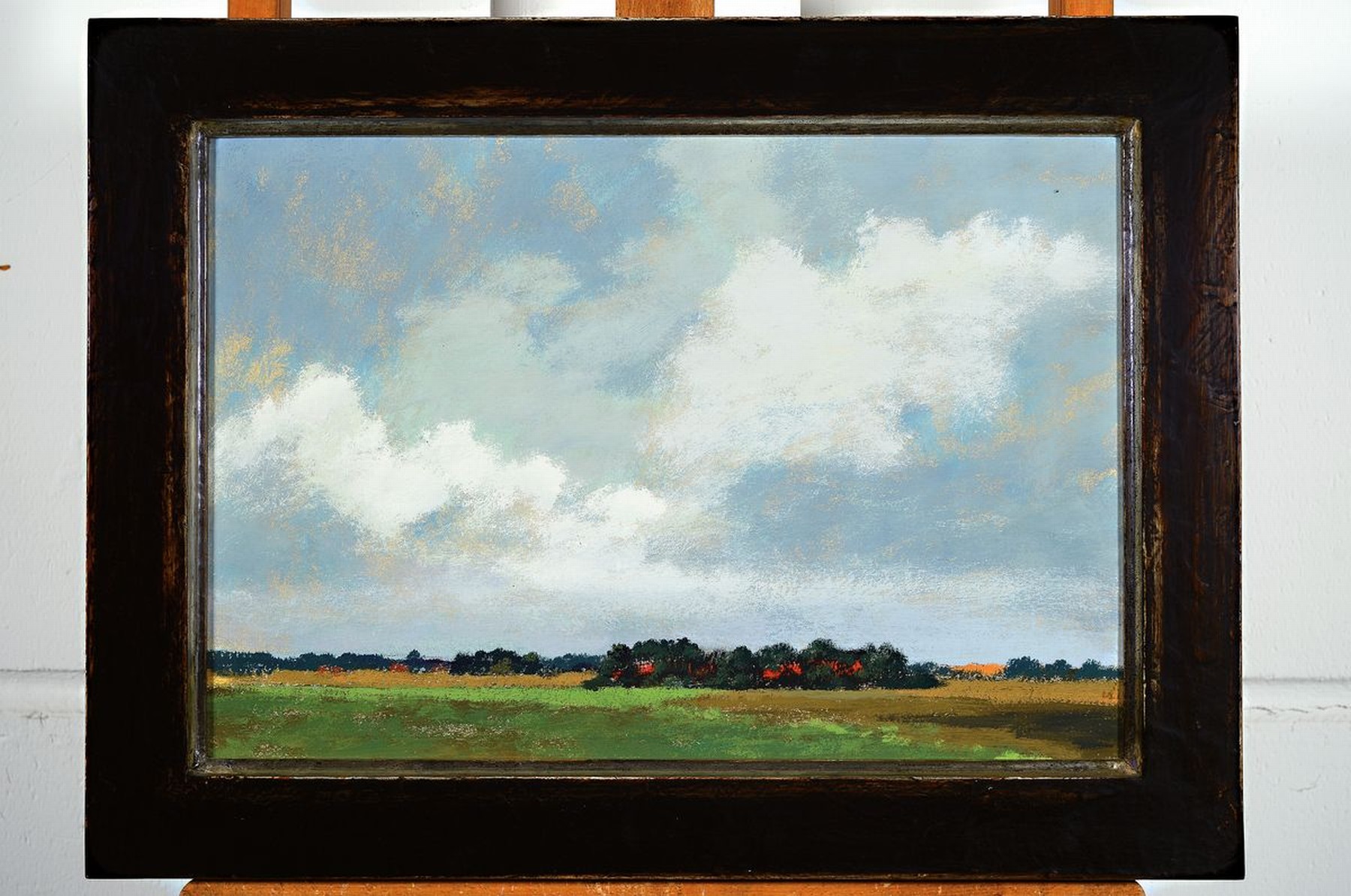 Detail r: Arrigo Wittler, 1918 Heeven - 2004 Worpswede , Studium an der Akademie München, 2 Pendants: norddeutsche Sommer- und Winterlandschaft, ...