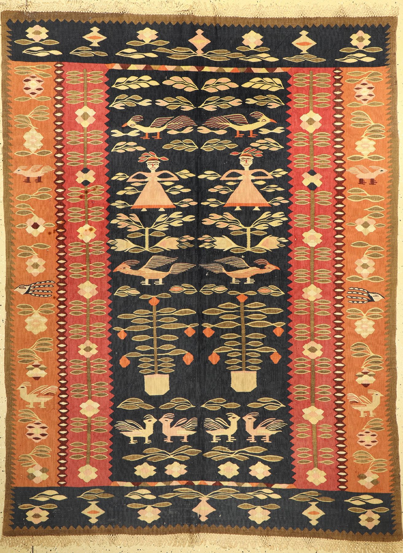 Bessarabien Kelim, Osteuropa, um 1930, Wolle auf Baumwolle, ca. 233 x 176 cm, EHZ: 4