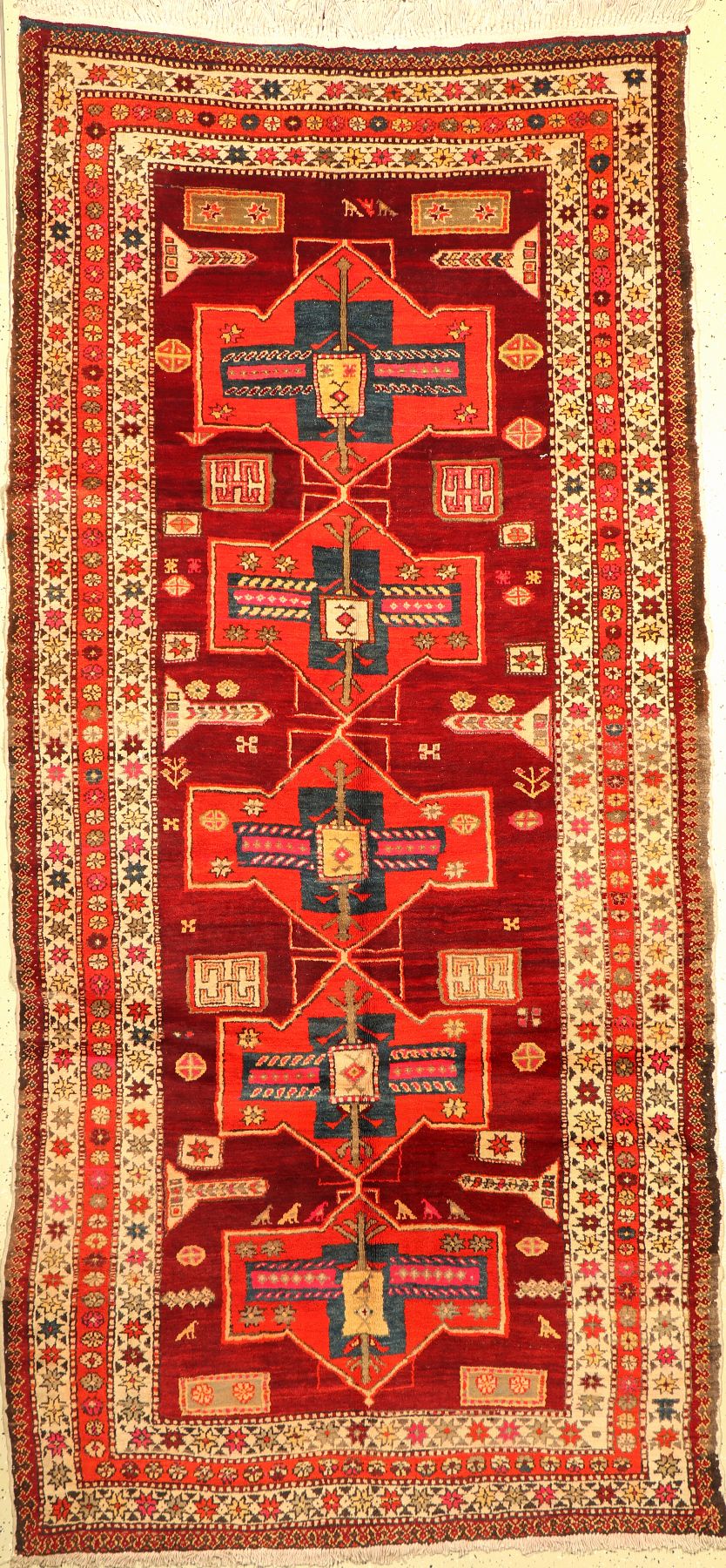 Meschgin alt, Persien, um 1950, Wolle auf Baumwolle, ca. 303 x 147 cm, EHZ: 2