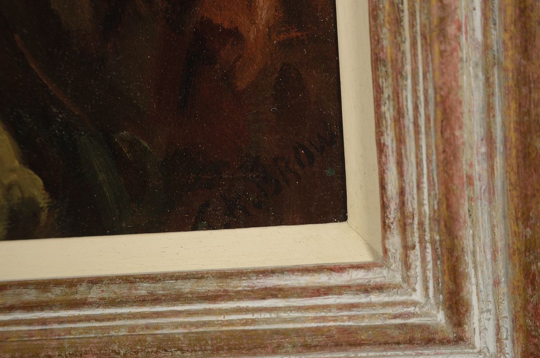 Detail a: Thomas Austen Brown, 1859 Edinburgh-1924, "Some Win", auf dem Rückweg vom Pferderennen, um 1920, Öl/Lwd, rechts unten signiert, ...