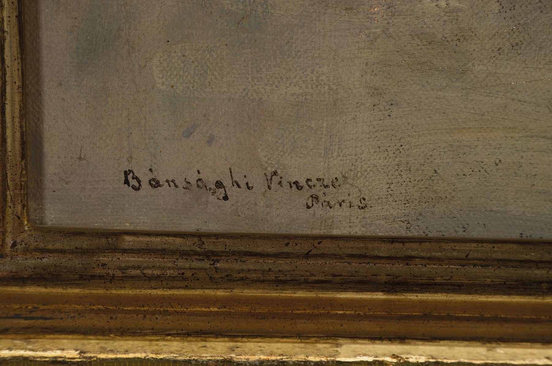Detail a: Vincze Bansagi, 1881-1960, Ungarn, Ansicht aus Paris, Öl/Lwd, links unten signiert und bez. Paris, ca. 55x45cm, R. ca. 59x49cm