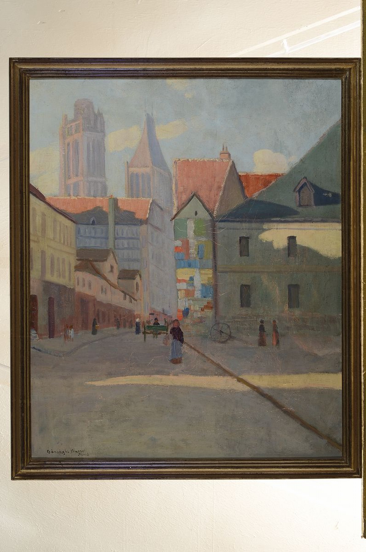 Detail k: Vincze Bansagi, 1881-1960, Ungarn, Ansicht aus Paris, Öl/Lwd, links unten signiert und bez. Paris, ca. 55x45cm, R. ca. 59x49cm