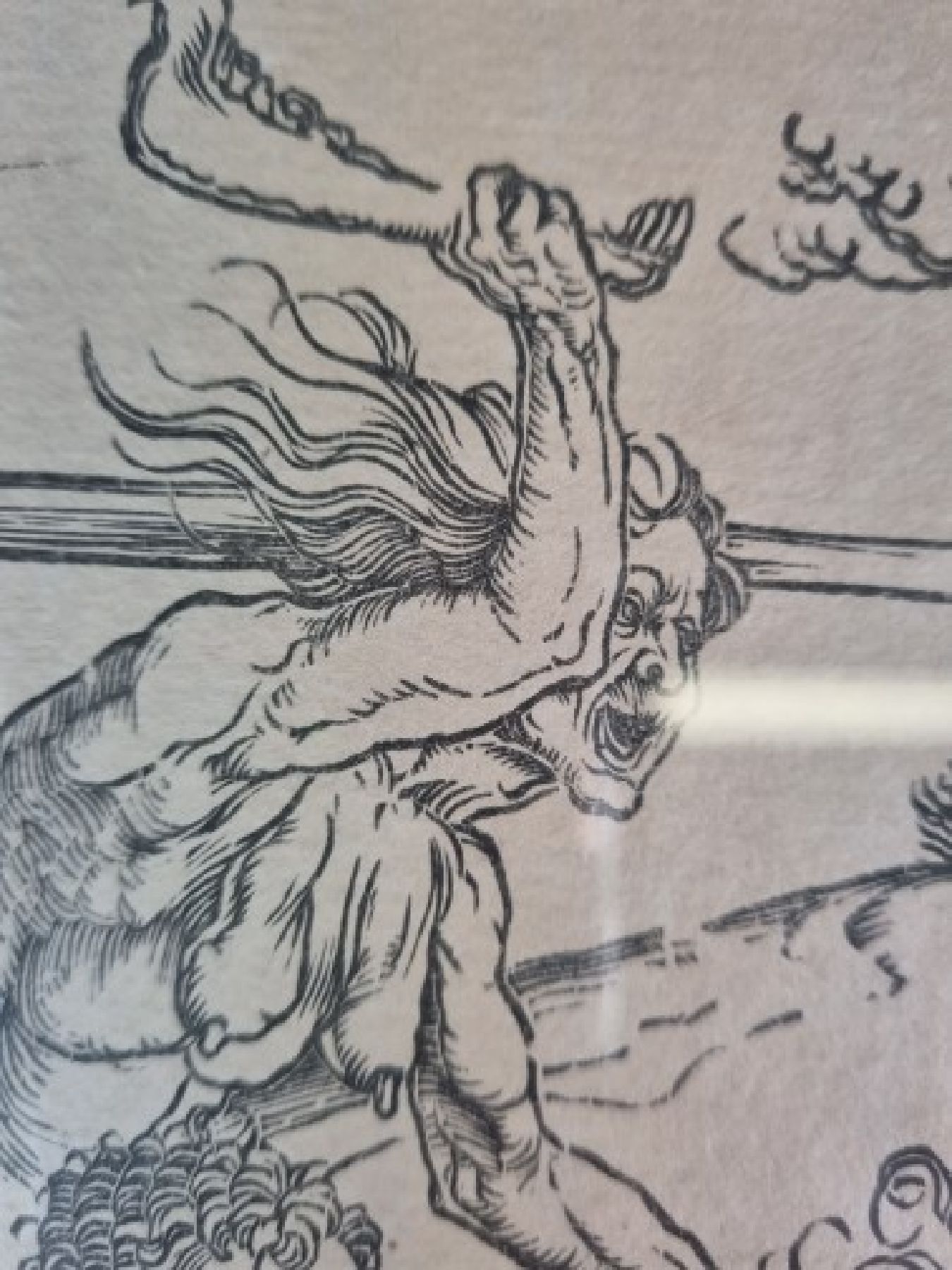 Detail c: Albrecht Dürer, 1471 Nürnberg - 1528 ebenda, Holzschnitt, "Herkules" (1496-98), Herkules tötet die Molioniden, späterer Abzug, wohl ...