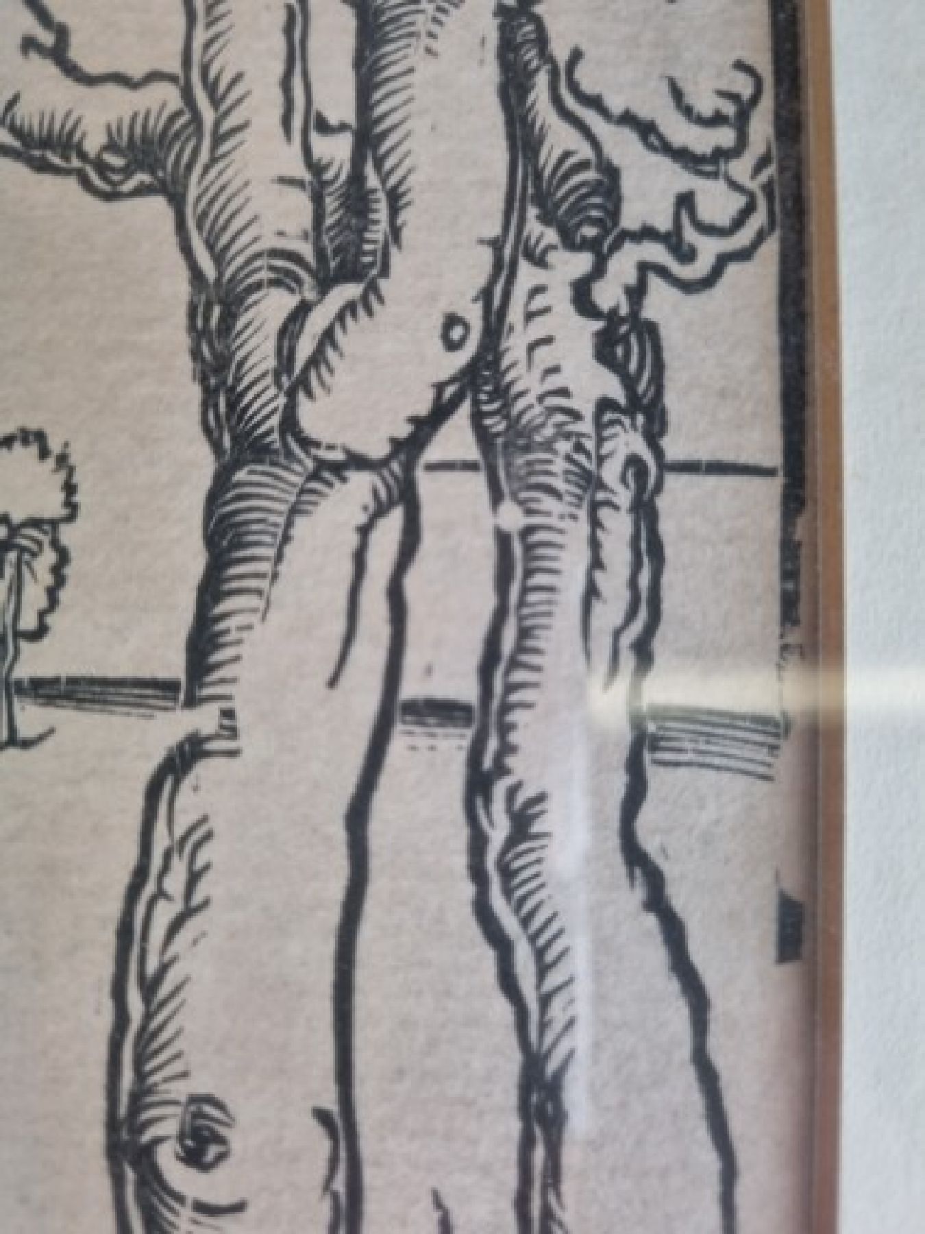 Detail d: Albrecht Dürer, 1471 Nürnberg - 1528 ebenda, Holzschnitt, "Herkules" (1496-98), Herkules tötet die Molioniden, späterer Abzug, wohl ...
