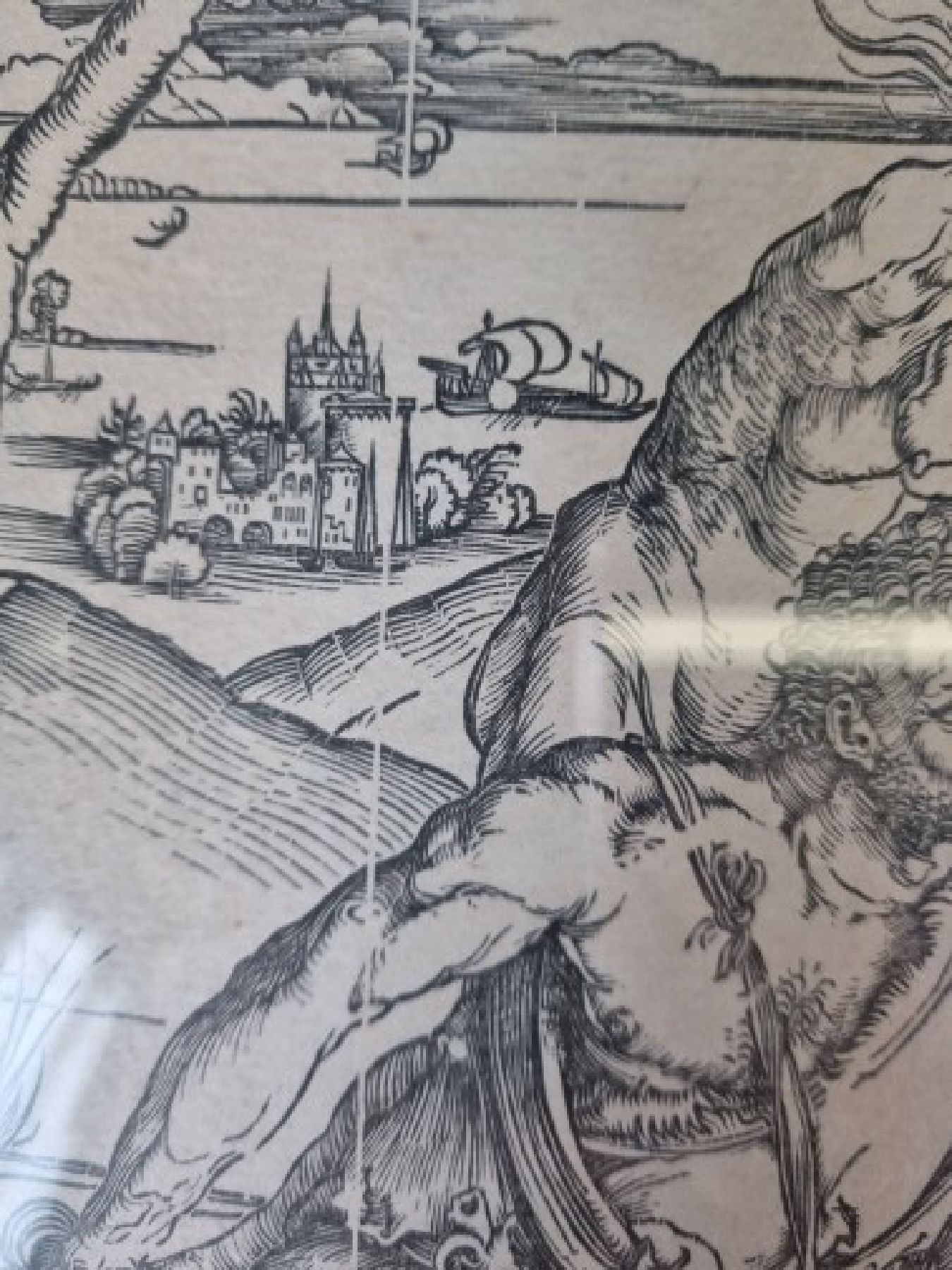 Detail m: Albrecht Dürer, 1471 Nürnberg - 1528 ebenda, Holzschnitt, "Herkules" (1496-98), Herkules tötet die Molioniden, späterer Abzug, wohl ...