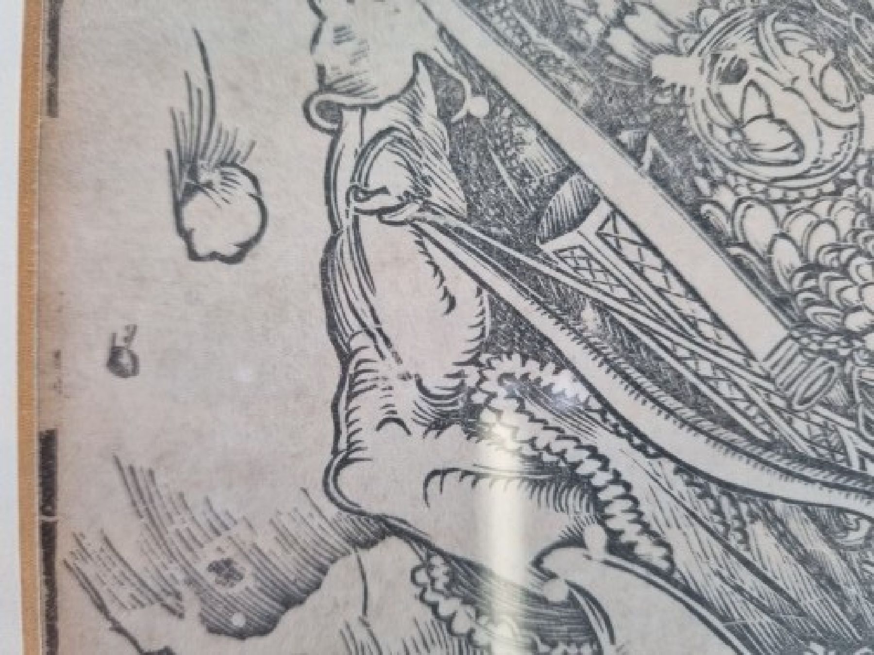 Detail p: Albrecht Dürer, 1471 Nürnberg - 1528 ebenda, Holzschnitt, "Herkules" (1496-98), Herkules tötet die Molioniden, späterer Abzug, wohl ...
