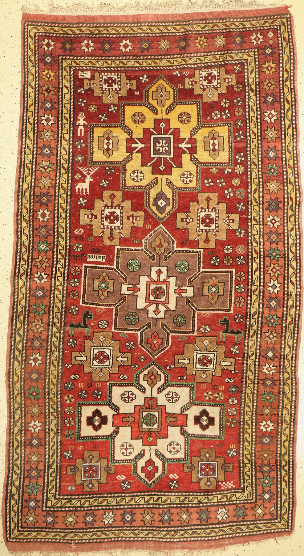 Kars Kazak, Türkei, um 1960, Wolle auf Wolle, ca. 220 x 123 cm, EHZ: 2-3