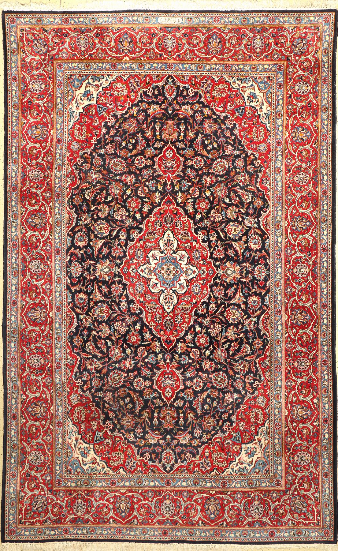 Keschan, signiert, Persien, ca. 60 Jahre, Wolle auf Baumwolle, ca. 353 x 220 cm, EHZ: 3