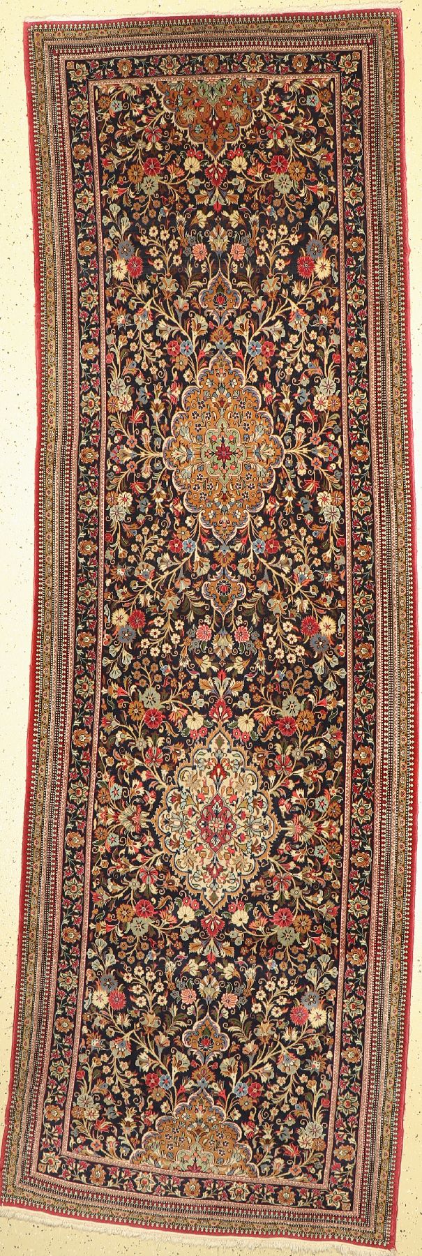 Ghom Kork, Persien, ca. 60 Jahre, Korkwolle, ca. 335 x 108 cm, EHZ: 2-3