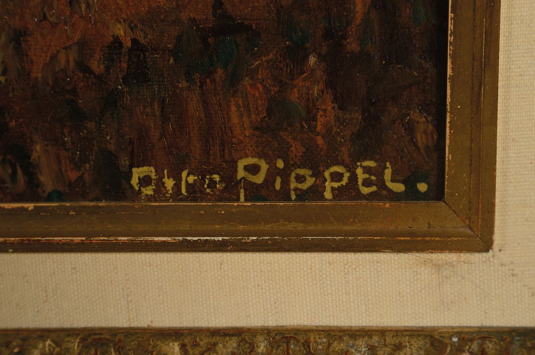 Detail a: Otto Pippel, 1878 Lodz - 1960 Planegg, Studium 1905-08 an den Akademien Karlsruhe u. Dresden, nachhaltig beeinflusst durch den frz. Impressionismus, ...