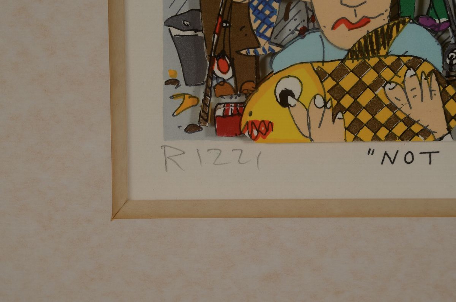 Detail c: James Rizzi , 1950-2011, 3D-Konstruktion, "Not just a fish Tail", handsign., num. 192/350, verso nochmals handsign., dat. 95, unter Glas, ...