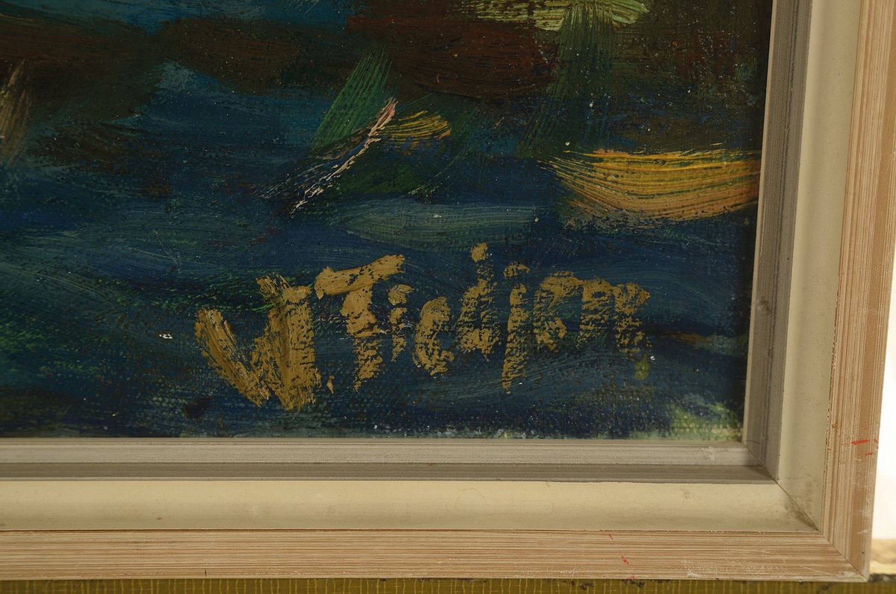 Detail a: Willy Tiedjen, 1881 Hamburg-1950 München, Studium an der Akademie München, Schüler des Heinrich von Zügel, hier: Öl/Lwd, rechts unten signiert, ...