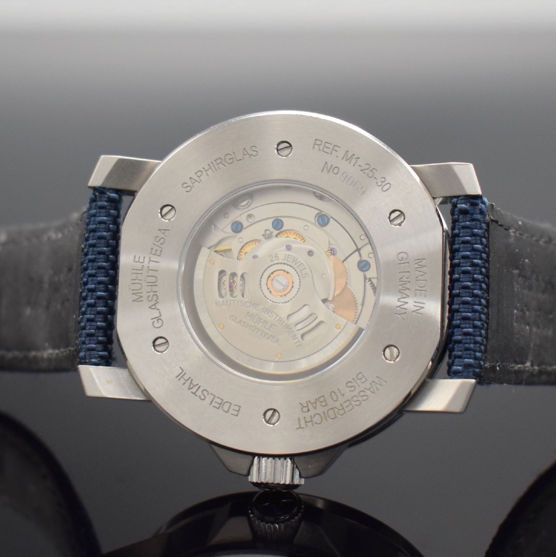 Detail g: MÜHLE GLASHÜTTE/SA Nautische Instrumente Herrenarmbanduhr Modell 29er in Stahl, Deutschland verk. lt. beil. Pap. 05/2020, Automatik, Ref. M1-25-32 ...