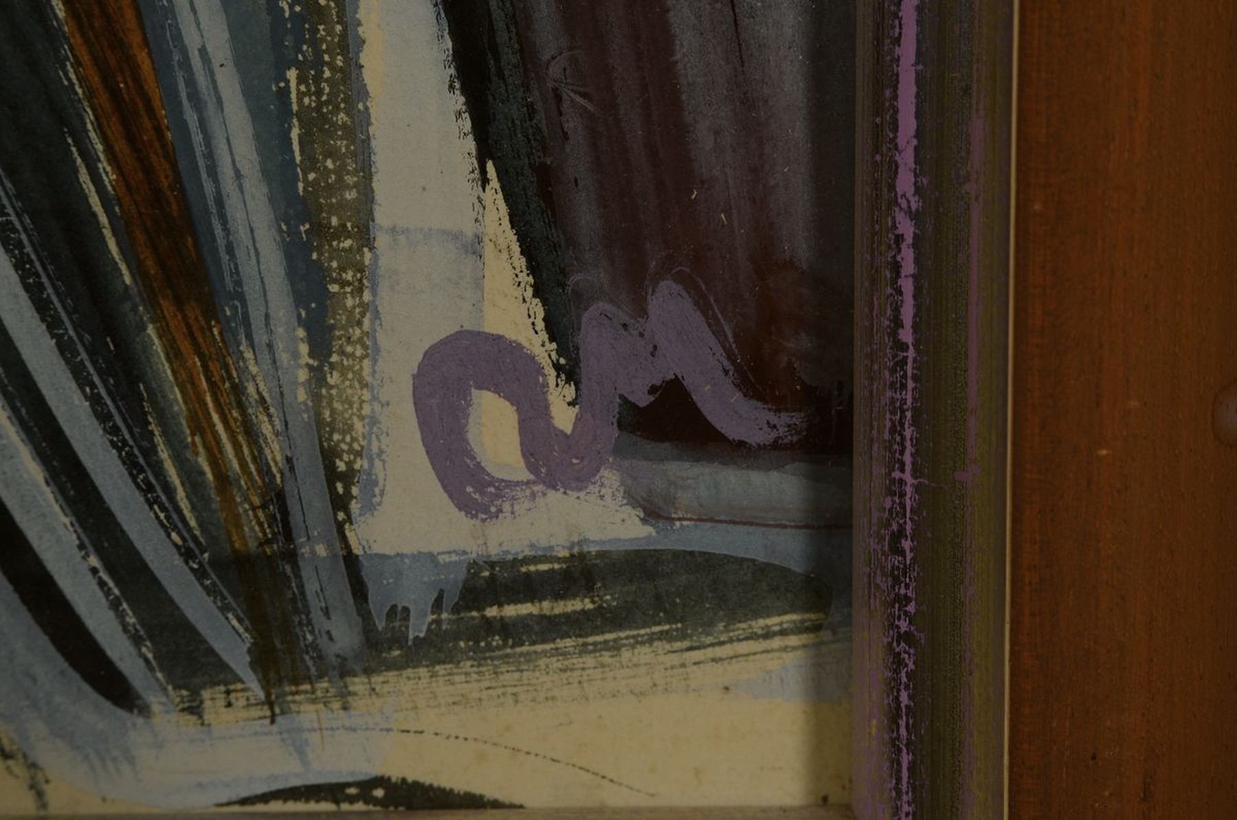 Detail c: Rolf Müller-Landau, 1903 Kayingchow-1956 Bad Bergzabern, Im Theater, Gouache auf Papier, monogr., ca. 45x63cm, u.Gl., R. ca. 55x73cm