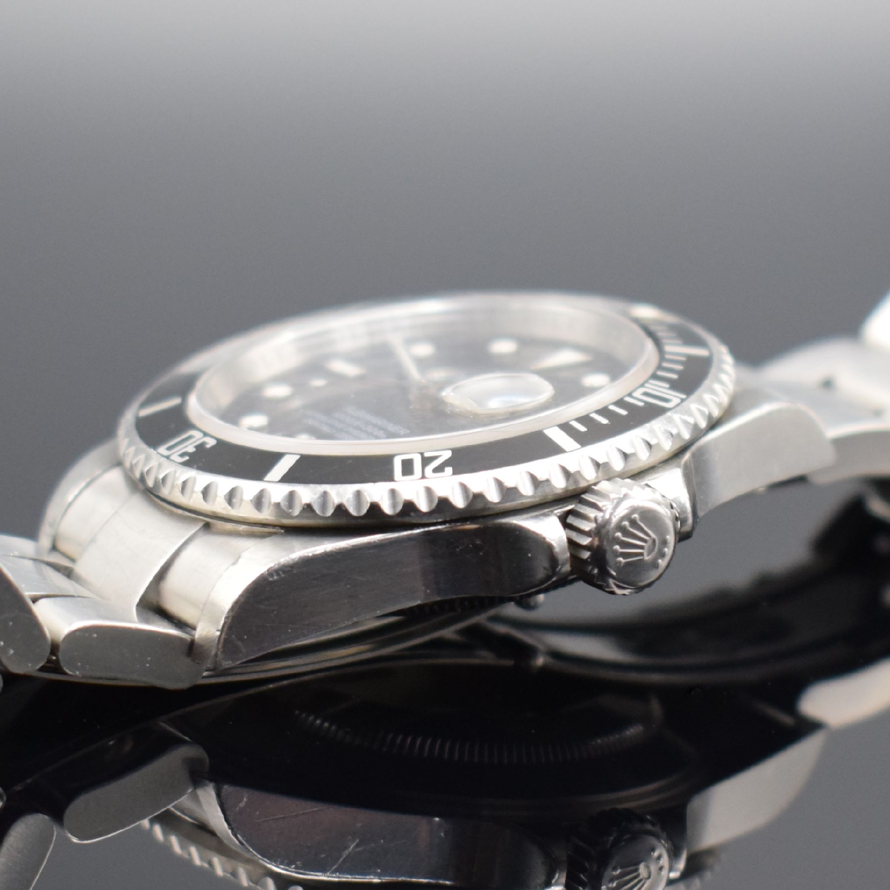 Detail e: ROLEX Oyster Perpetual Date Submariner Herrenarmbanduhr Referenz 16610 T, Automatik, LC 170, Chronometer der Superlative in Edelstahl inkl. ...