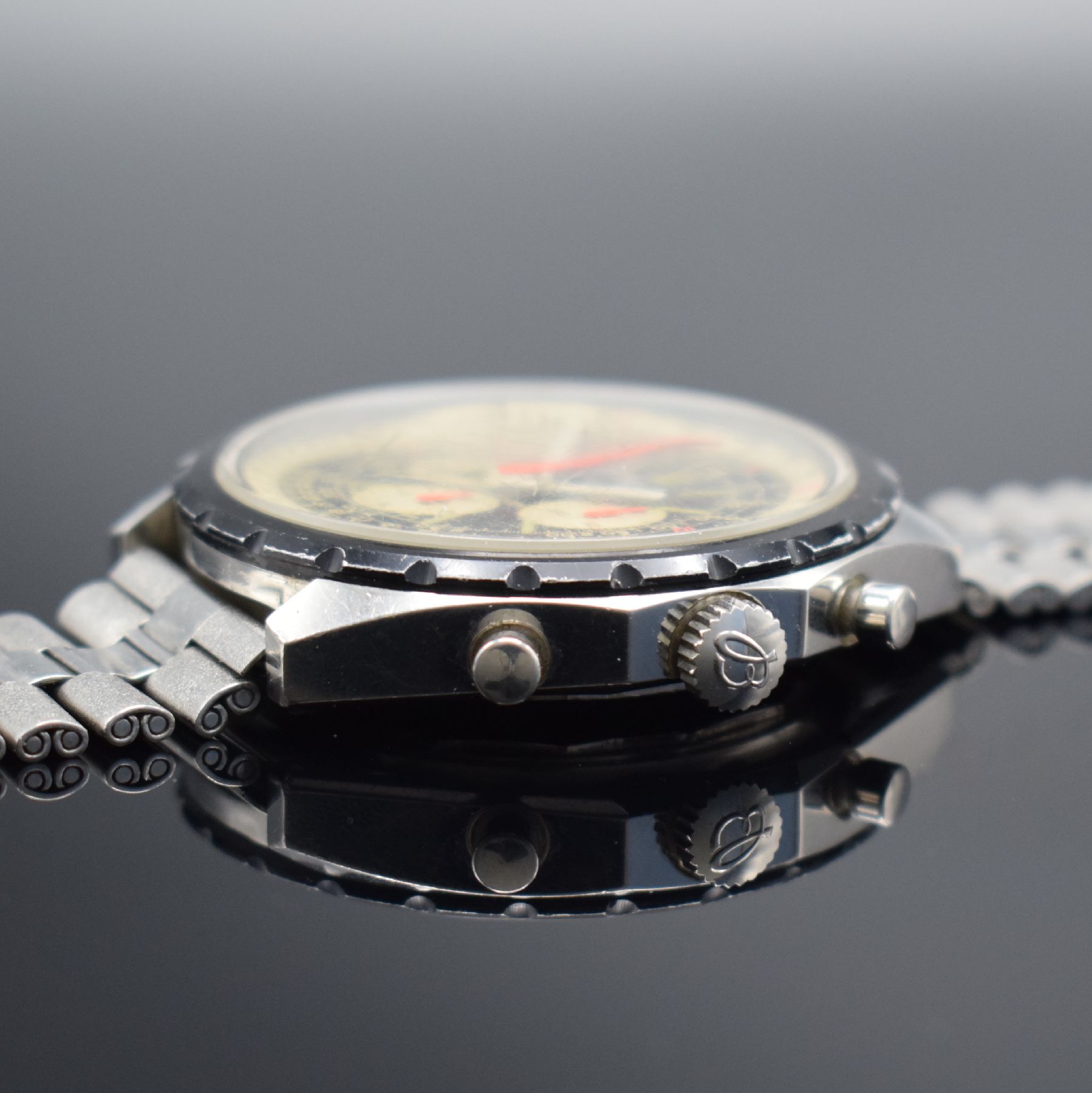 Detail f: BREITLING Navitimer seltene Herrenarmbanduhr mit Chronograph Referenz 816-72 mit Kaliber Valjoux 724, Schweiz um 1968, Handaufzug, großes ...