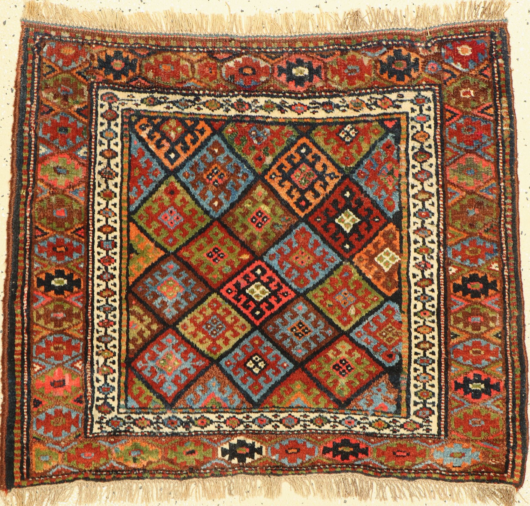 Jaf alt, Persien, um 1920/1930, Wolle auf Wolle, ca. 76 x 87 cm, EHZ: 2-3