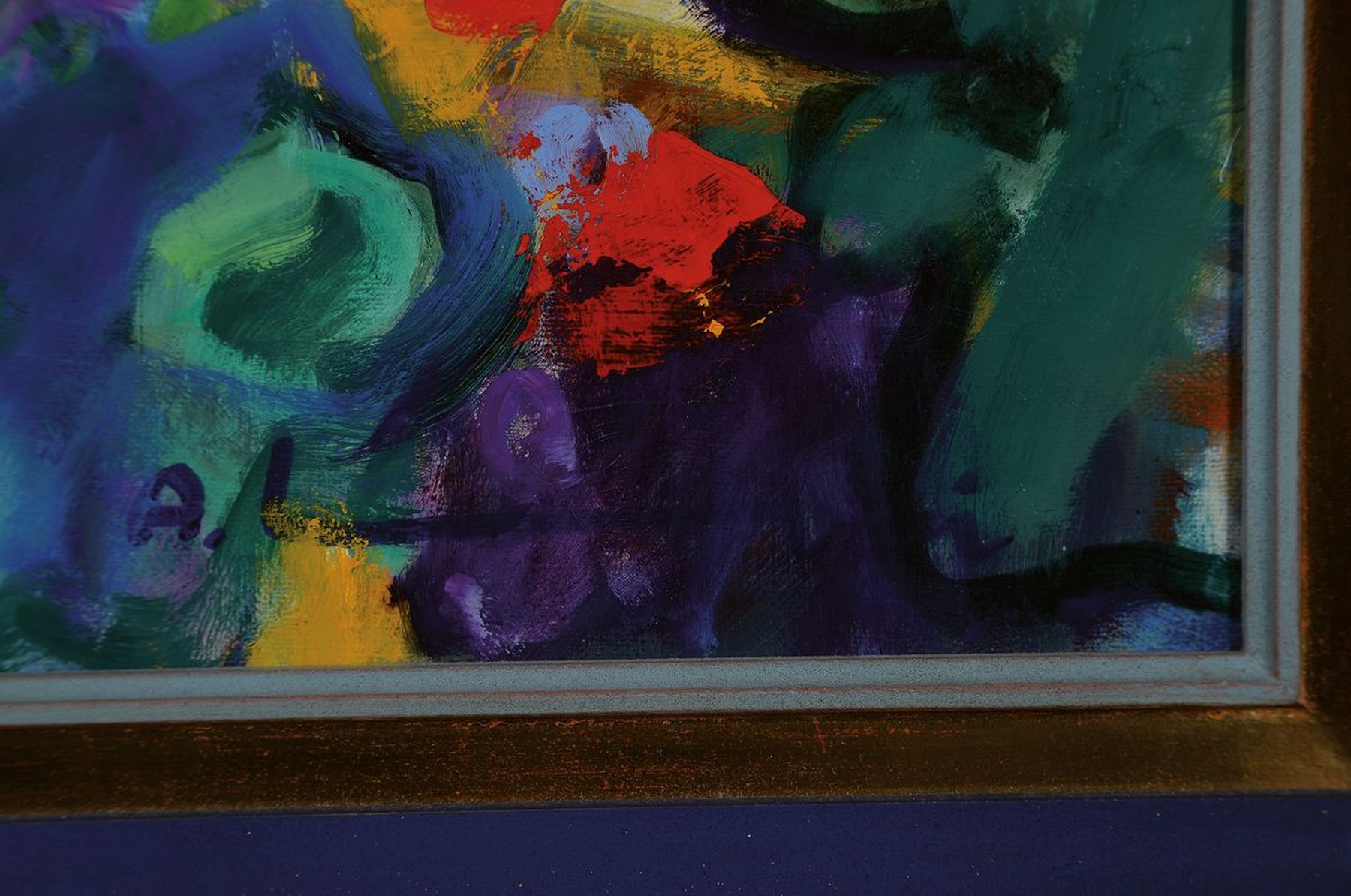 Detail g: Adrien Moroni, geb. 1943 Monaco, Studium in Nizza, hier: le chale oublie, Öl/Lwd, rechts unten signiert, rückseitig betitelt unddat. 1998, ca. ...