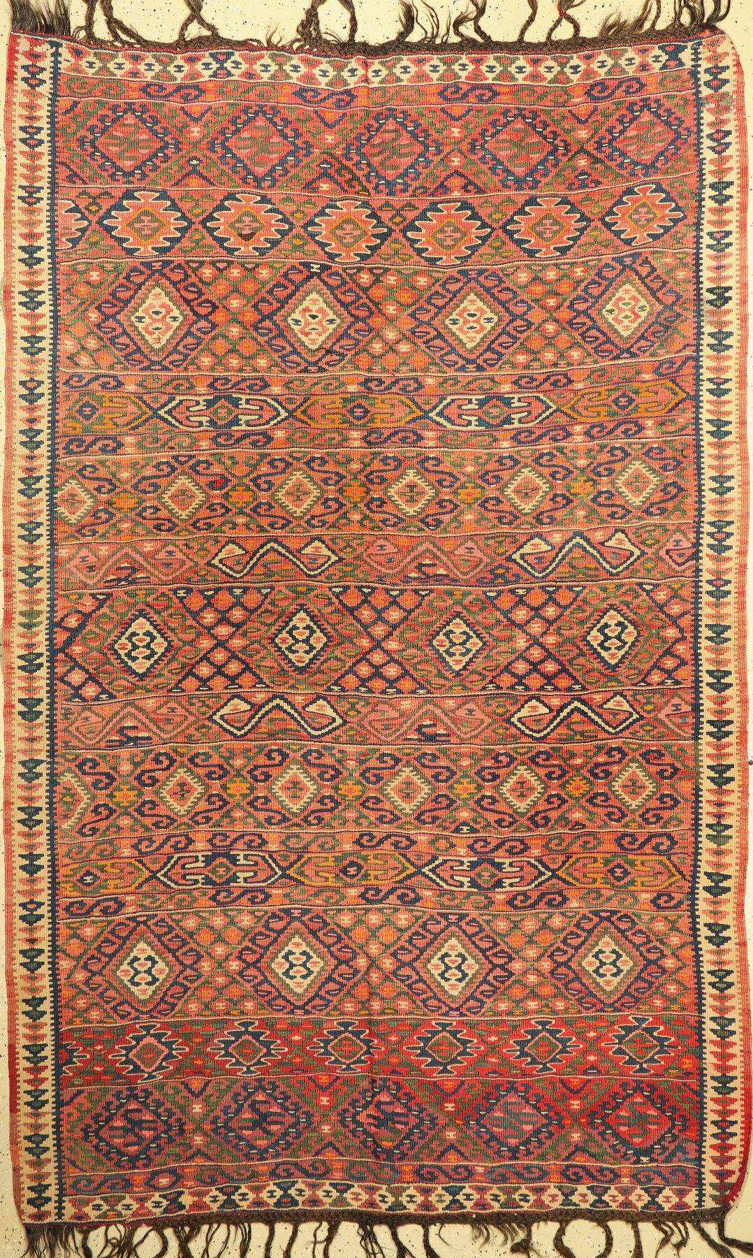 Malatya Kelim, Türkei, um 1940, Wolle auf Wolle, ca. 255 x 160 cm, EHZ: 2-3