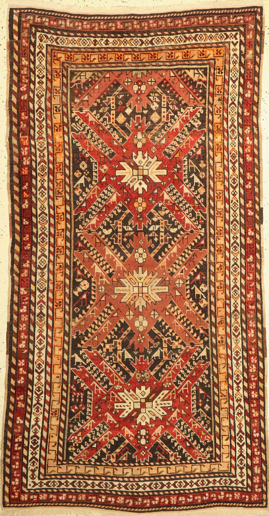 Antiker Karabagh, Kaukasus, um 1910, Wolle auf Wolle, ca. 202 x 110 cm, EHZ: 3