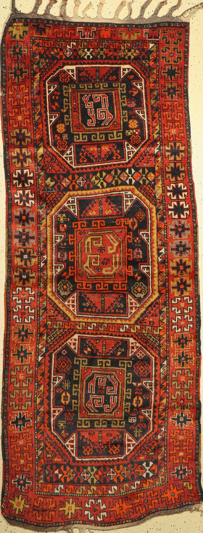 Yürük antik, Türkei, um 1900, Wolle auf Wolle, ca. 265 x 105 cm, EHZ: 4