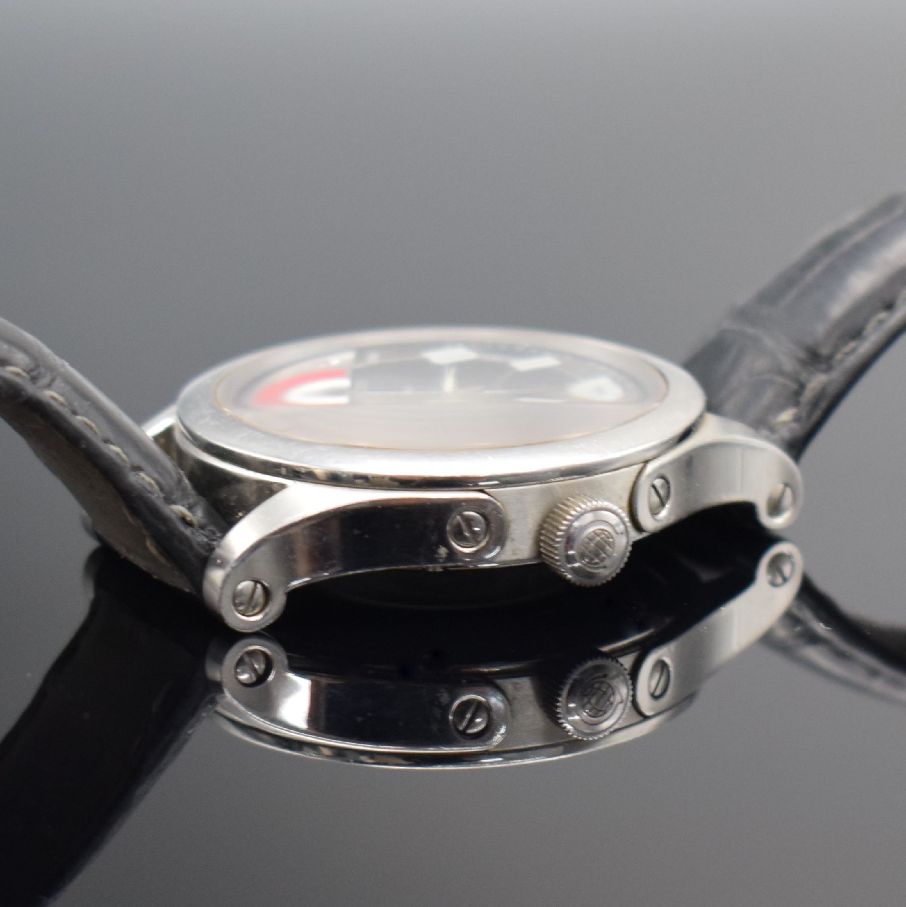 Detail c: CYMA seltener Armbandchronometer Imperium XL Referenz 72.100ST-COSC, Automatik, Schweiz um 2006, auf 200 Stück limitiertes Sondermodell in Edelstahl ...