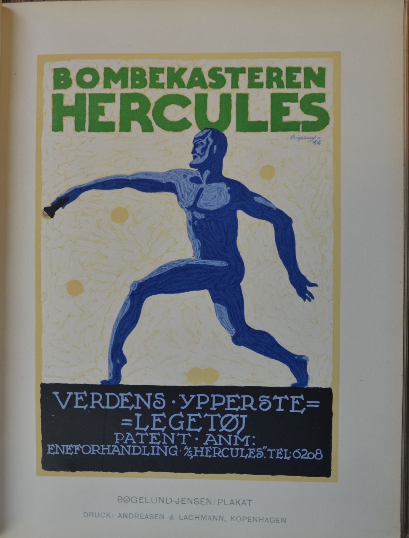 Detail b: Sammelband der Zeitschrift "Das Plakat", 9. Jahrgang 1918, 4 Bände sekundär gebunden: Januar 1918, März 1918, Mai-Juli 1918, ...