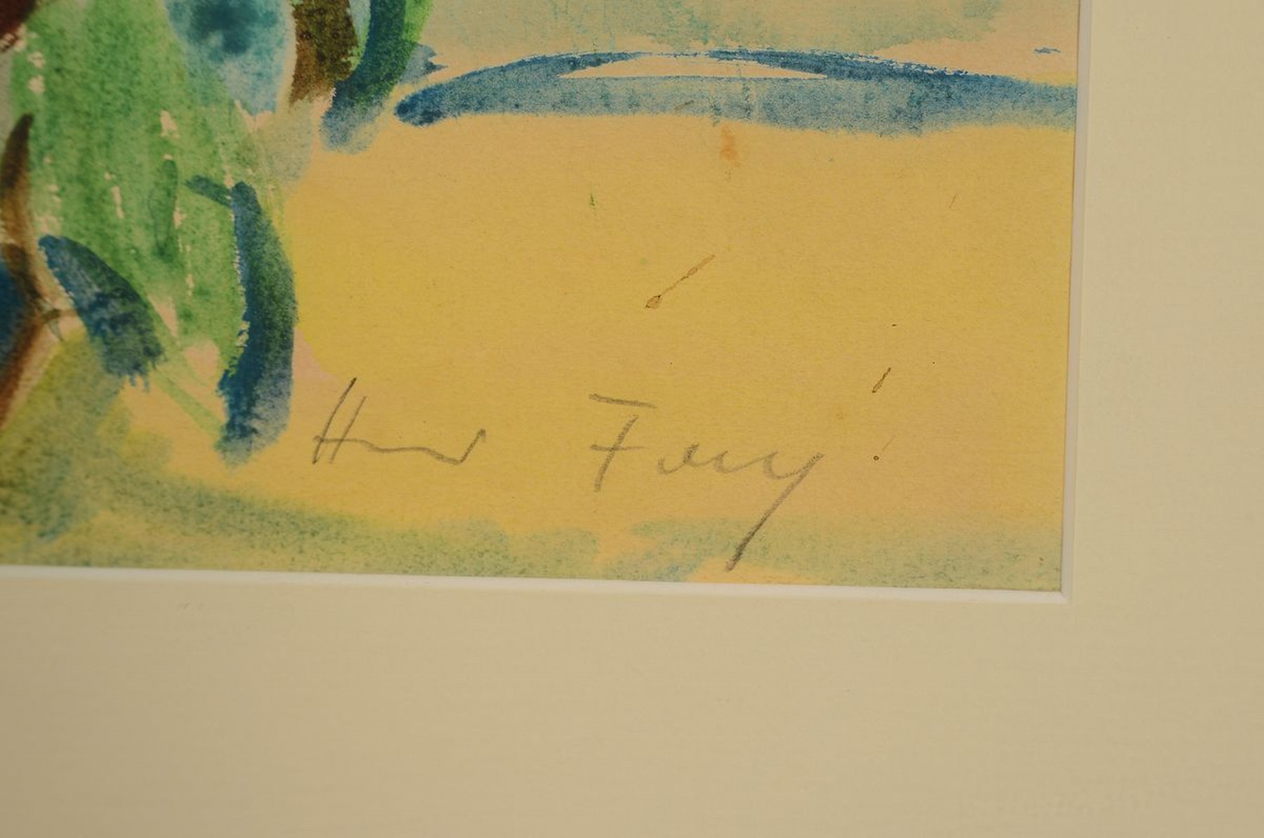 Detail a: Hanns Fay, 1888 Frankenthal-1957 Neustadt, Blumenstillleben, Aquarell auf Papier, rechts unten signiert, ca. 48x38cm, PP, u.Gl., R. ca.72x60cm