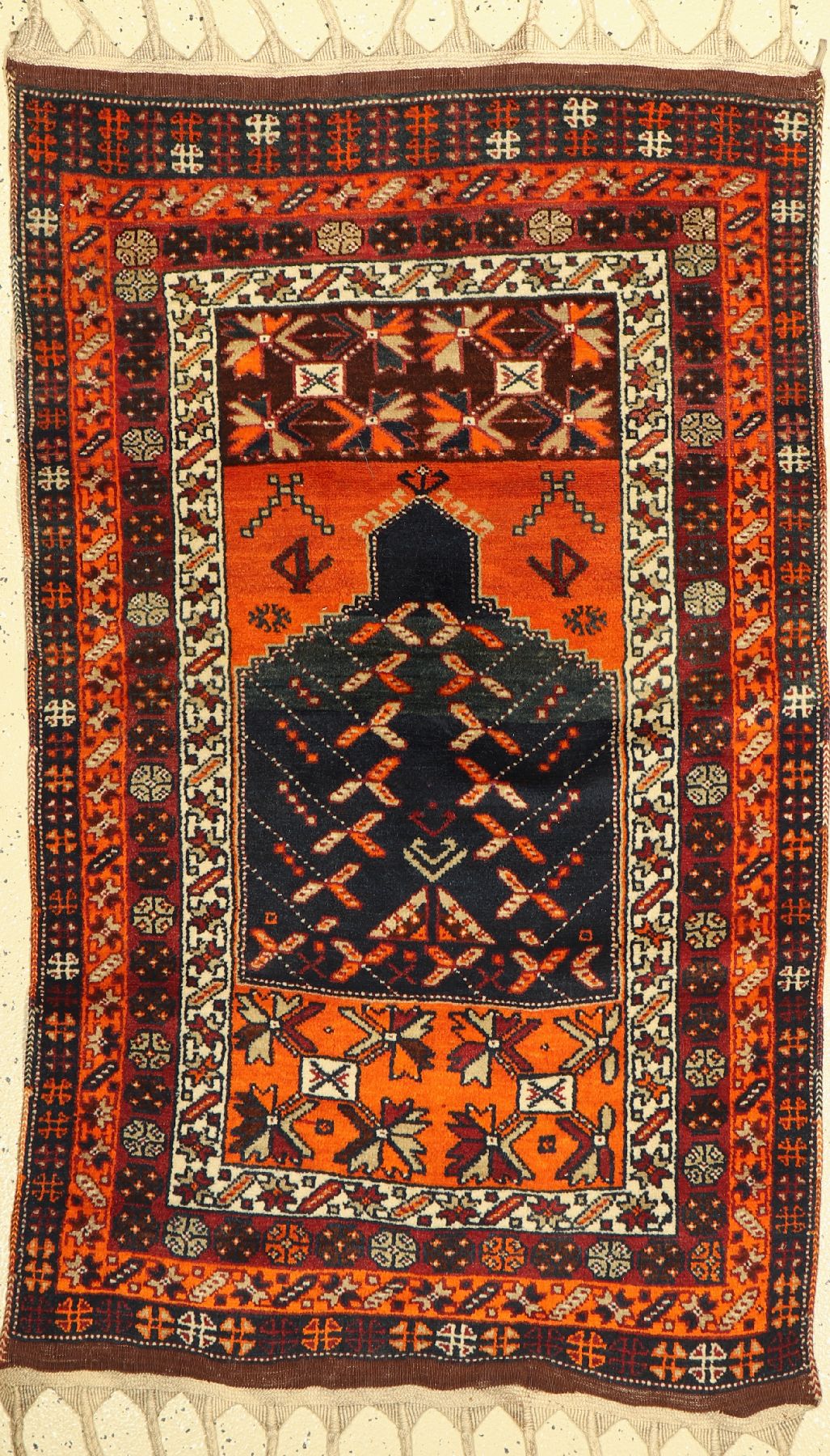 Yürük Gebetsteppich, Türkei, um 1940, Wolleauf Wolle, ca. 142 x 87 cm, EHZ: 2