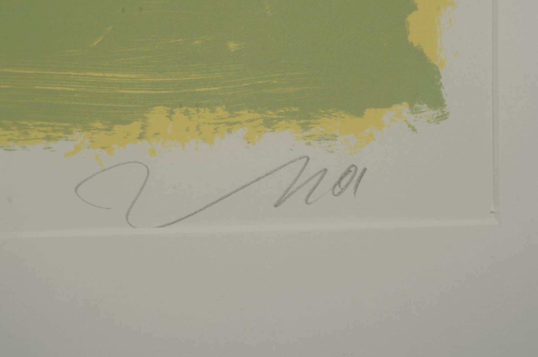 Detail a: Jörg Immendorff, 1945-2007, Das brennende Haus, Farbsiebdruck, handsigniert, num. e.a., ca. 81x55.5cm, PP. u.Gl., R. ca. 115x85cm, der Einlieferer ...