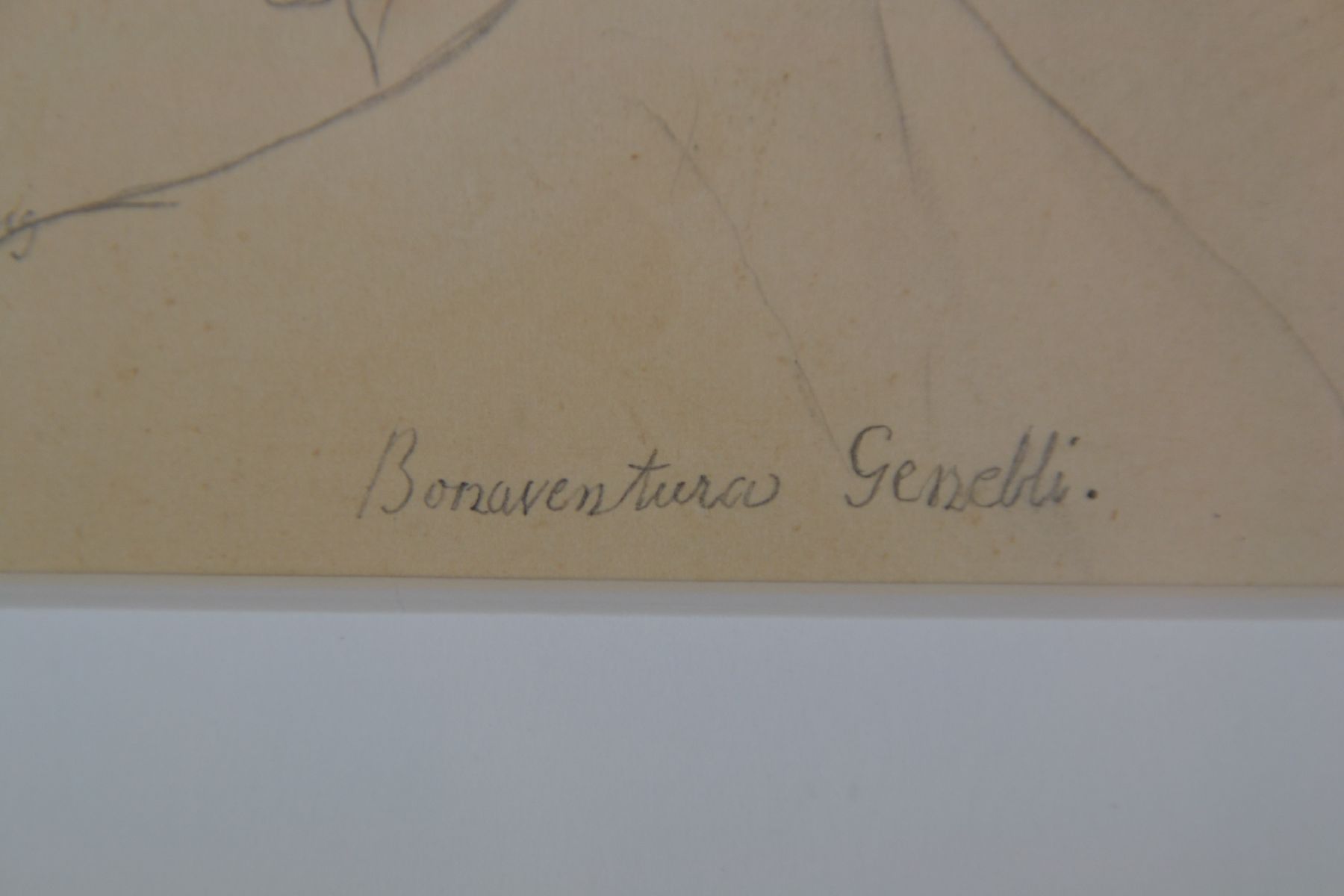 Detail g: Friedrich Preller, d. Ältere, 1804 Eisenach - 1878 Weimar, zwei Bleistiftzeichnungen, bez."Aktstudie zur Leukothea und Bonaventura ...