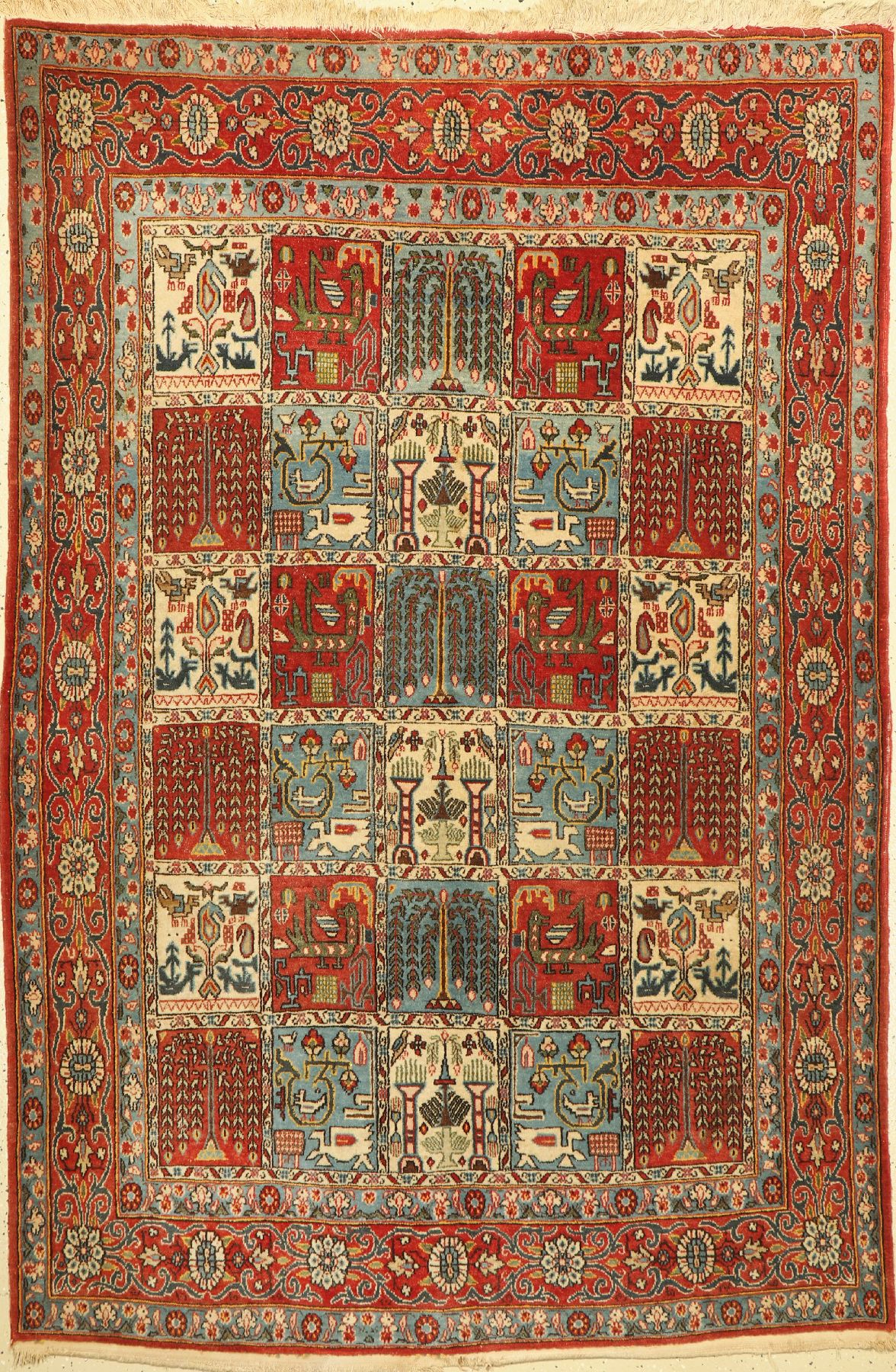 Ghom alt, Persien, um 1940, Wolle auf Baumwolle, ca. 200 x 135 cm, EHZ: 2-3