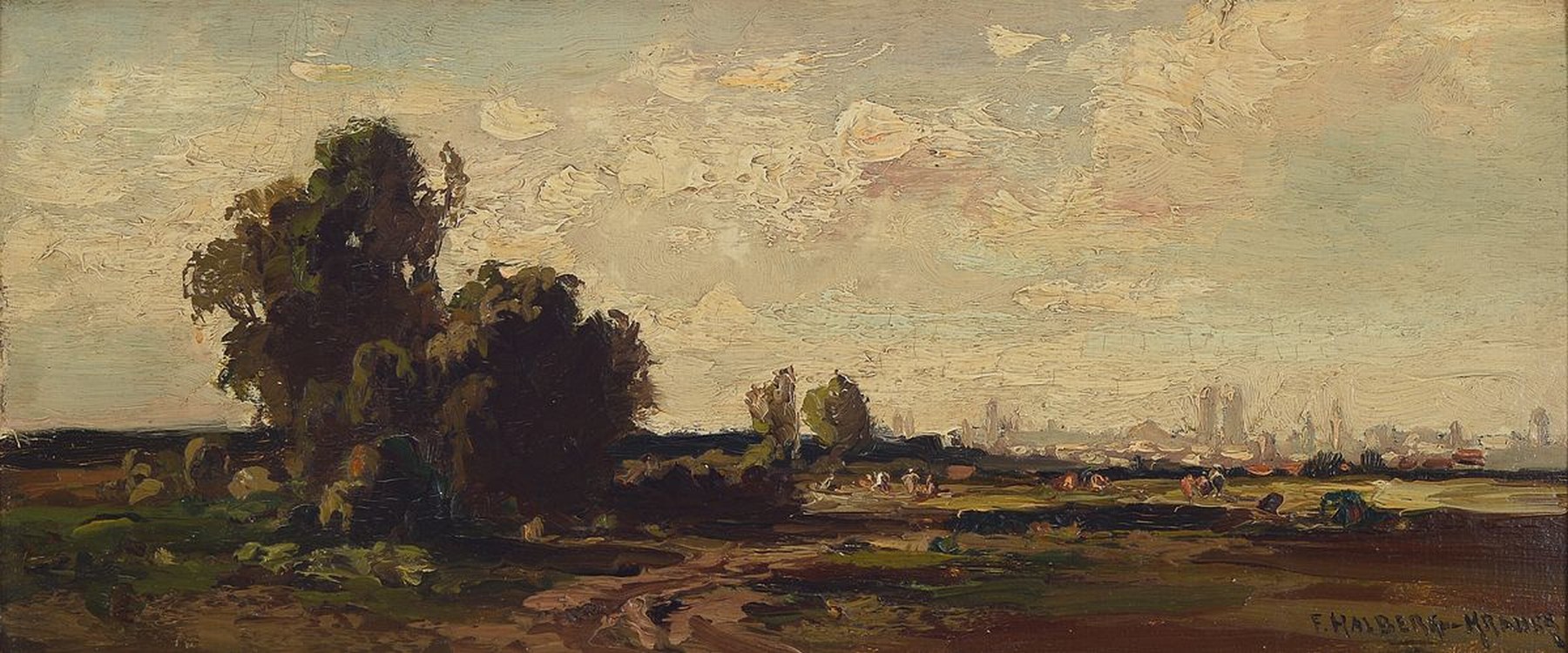 Fritz Halberg-Krauss, 1874 Stadtprozelten - 1951 Prien am Chiemsee, autodidaktische Ausbildung unter dem Einfluß der Münchener Landschafter Joseph ...