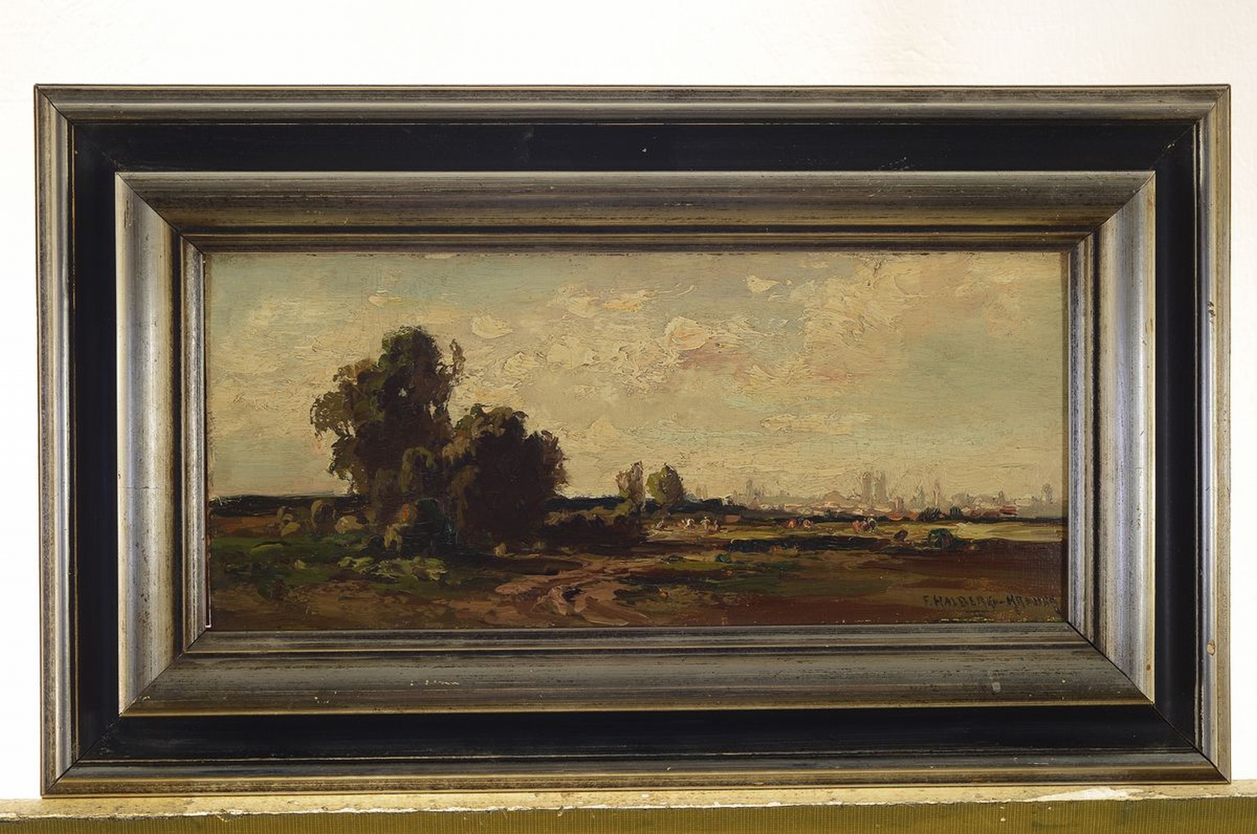 Detail k: Fritz Halberg-Krauss, 1874 Stadtprozelten - 1951 Prien am Chiemsee, autodidaktische Ausbildung unter dem Einfluß der Münchener Landschafter Joseph ...