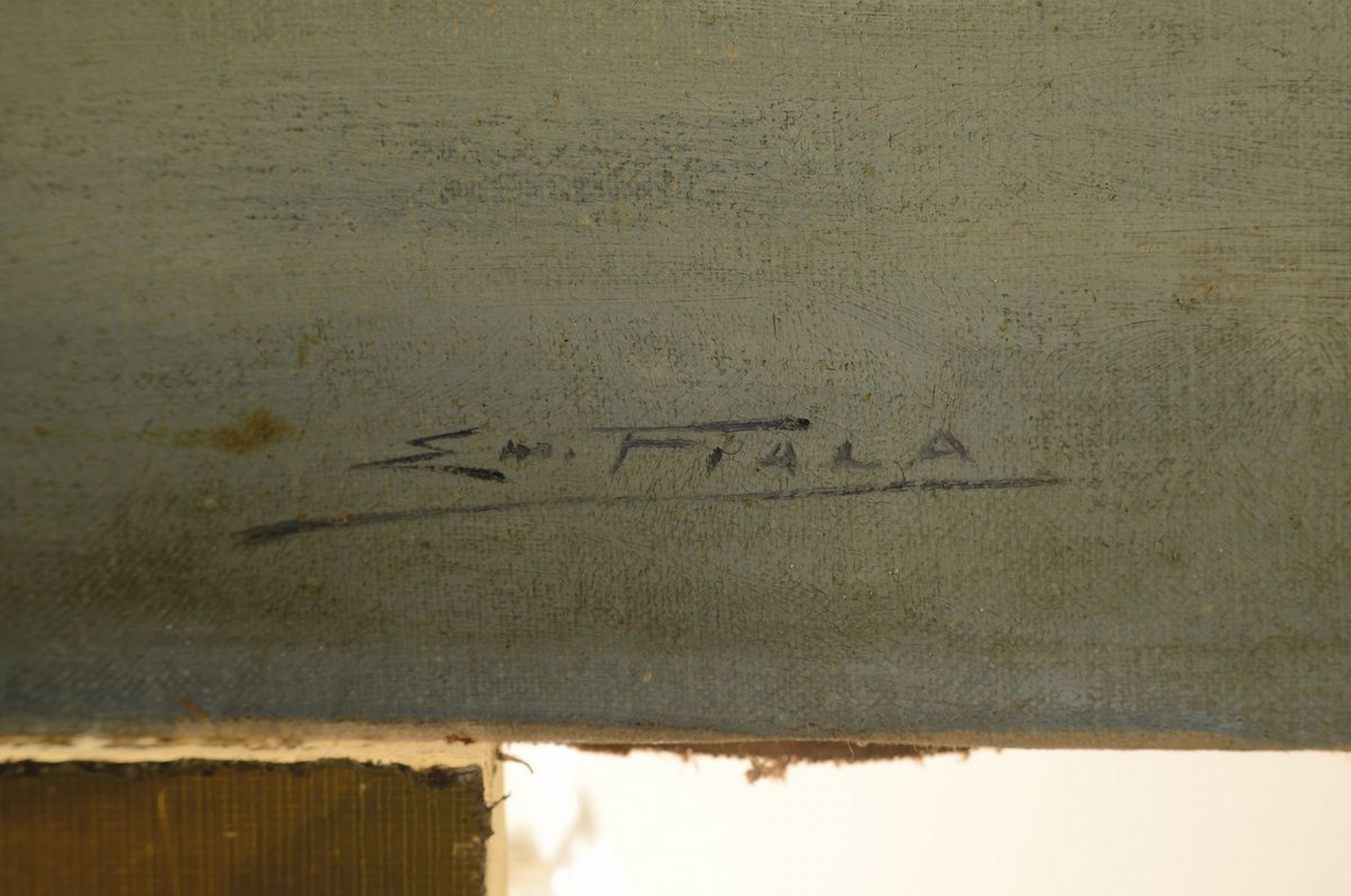 Detail a: Emil Fiala, 1869 Pressnitz-1960 Wien, Hochgebirgslandschaft mit See, Öl/Lwd, re. unten sign., ca. 71 x 100 cm